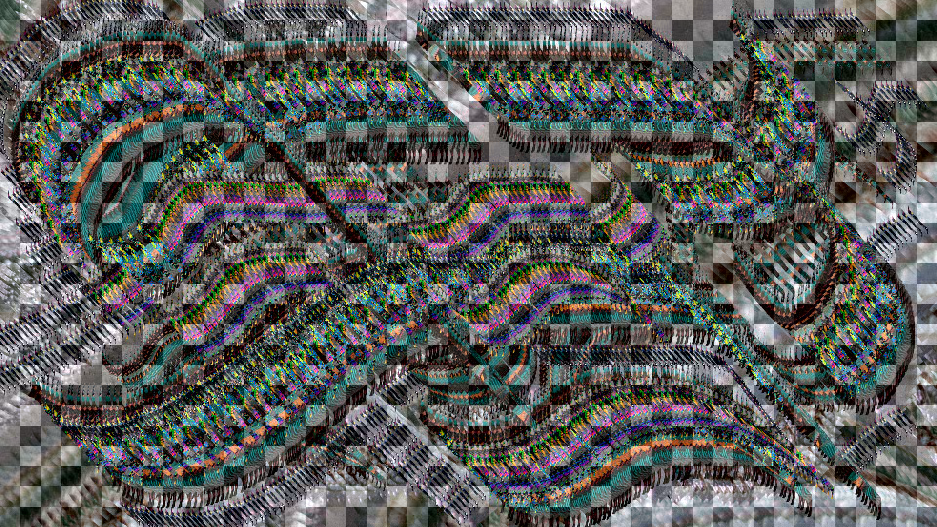 Glitched Traces: Oscillation