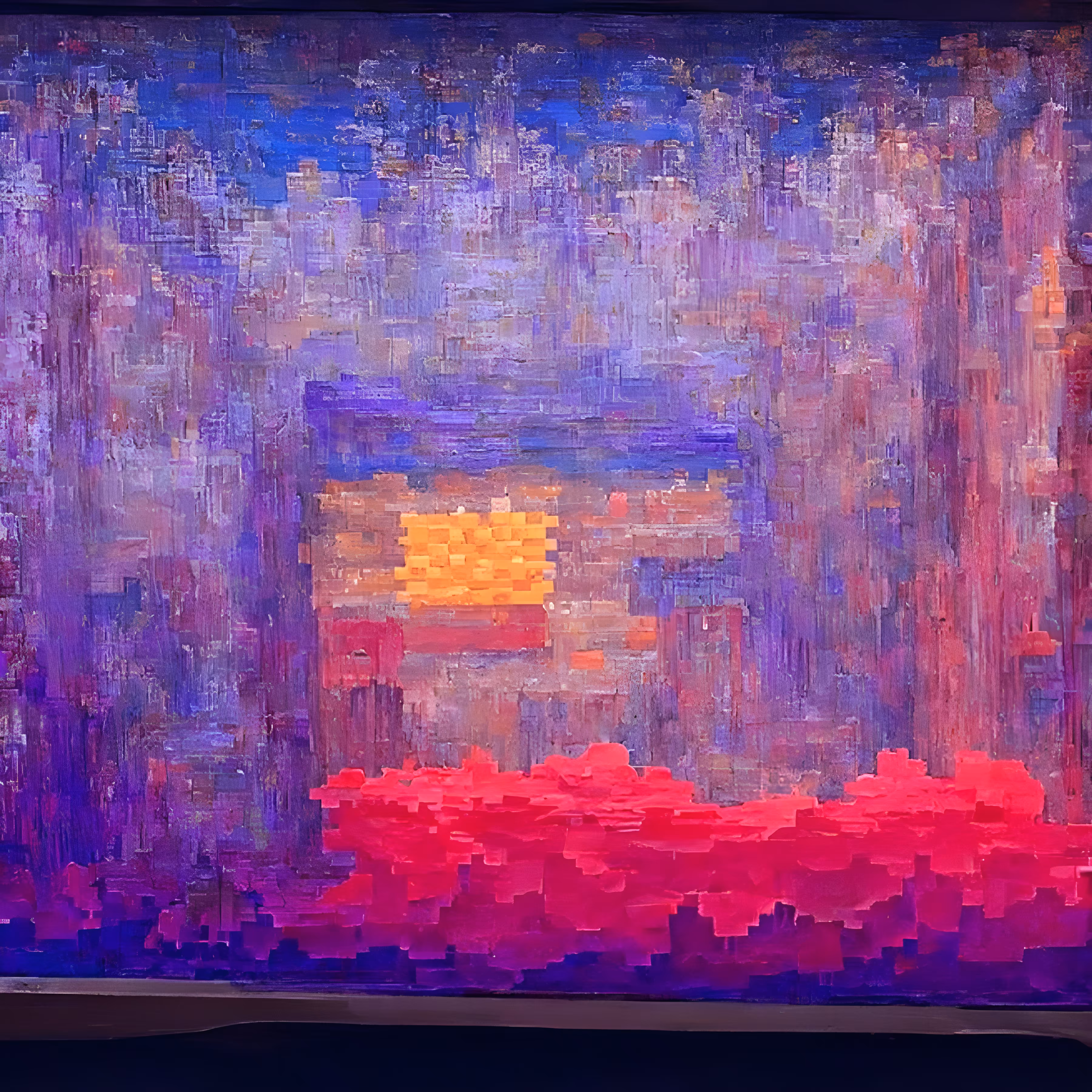 Vibrant Pixel Art 8K By Mark Rothko