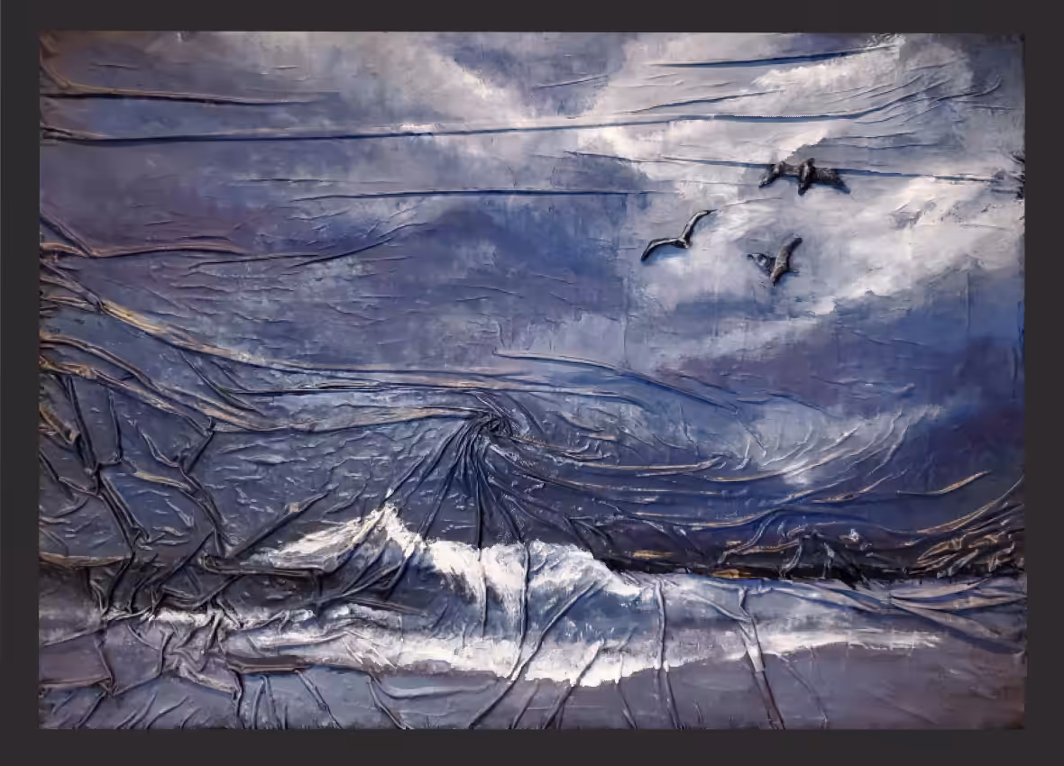 Figurative: Stormy seascape 