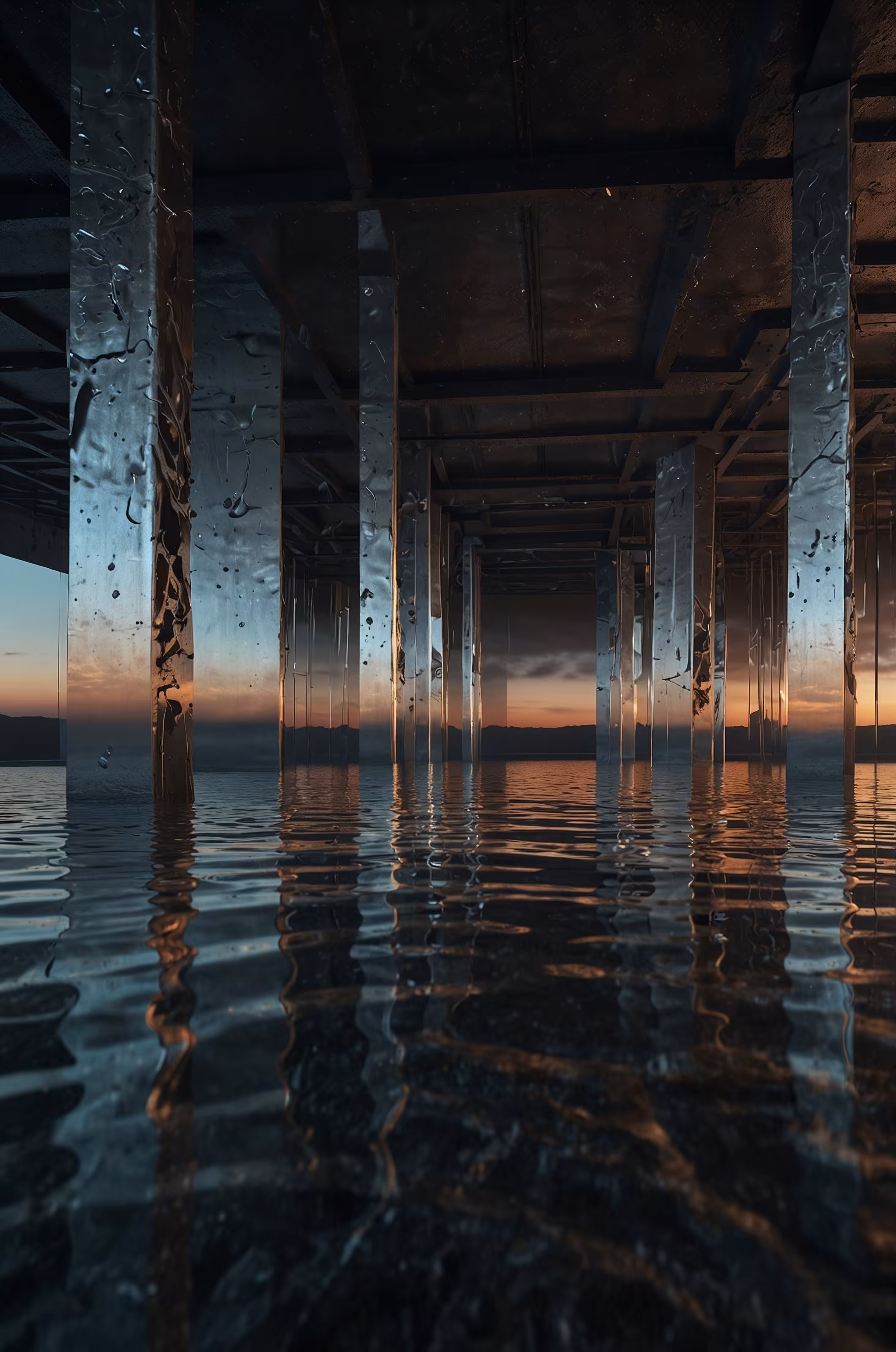 Sunset Pillars