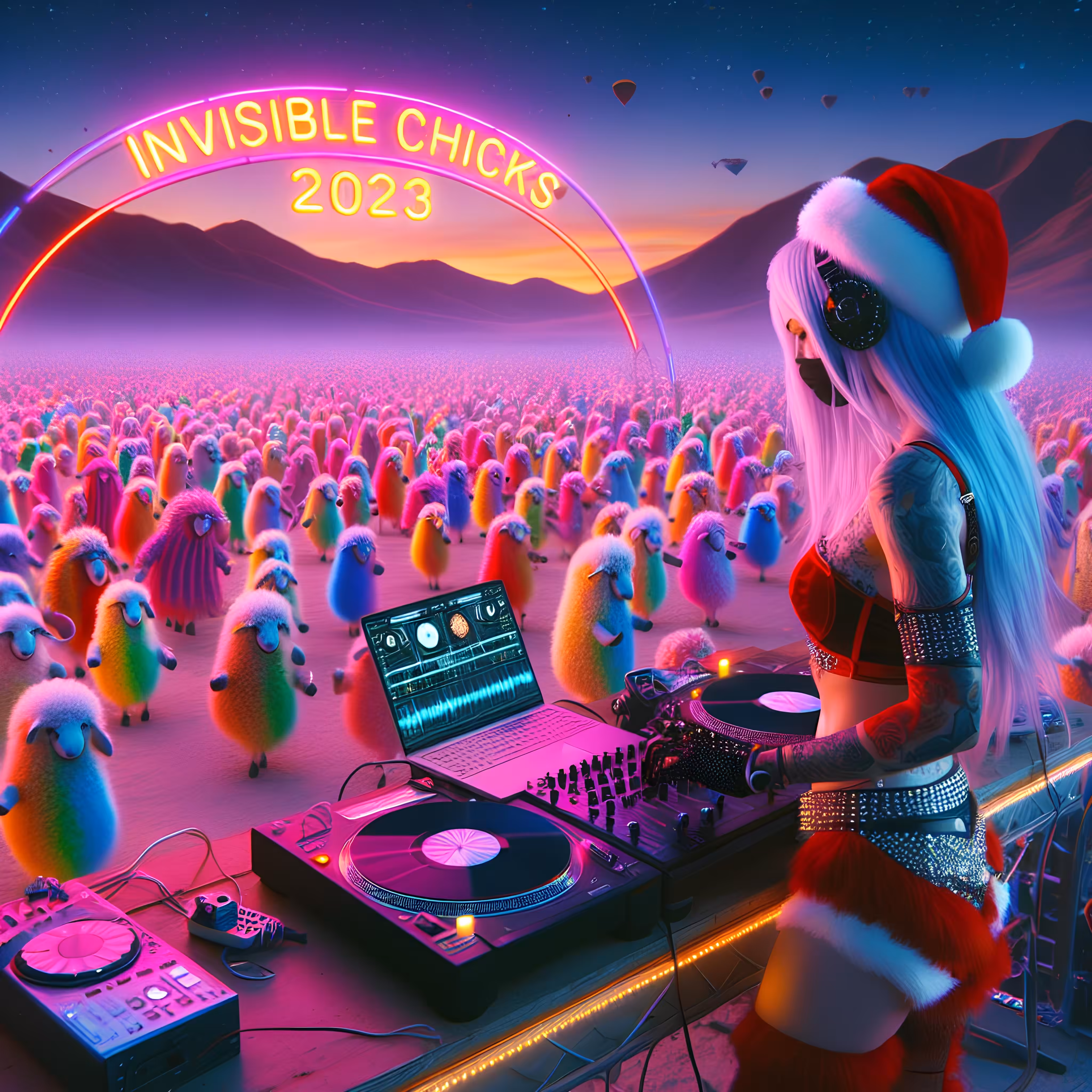 Invisible Chicks Chrissy Card 2023 