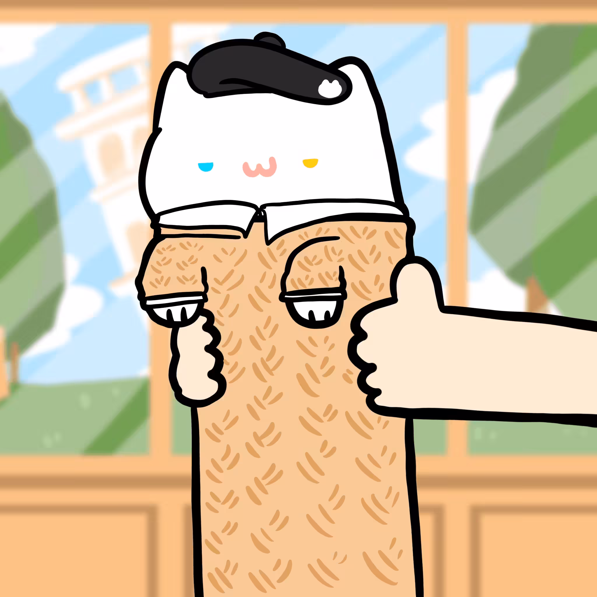 Long long Hipster cat #147