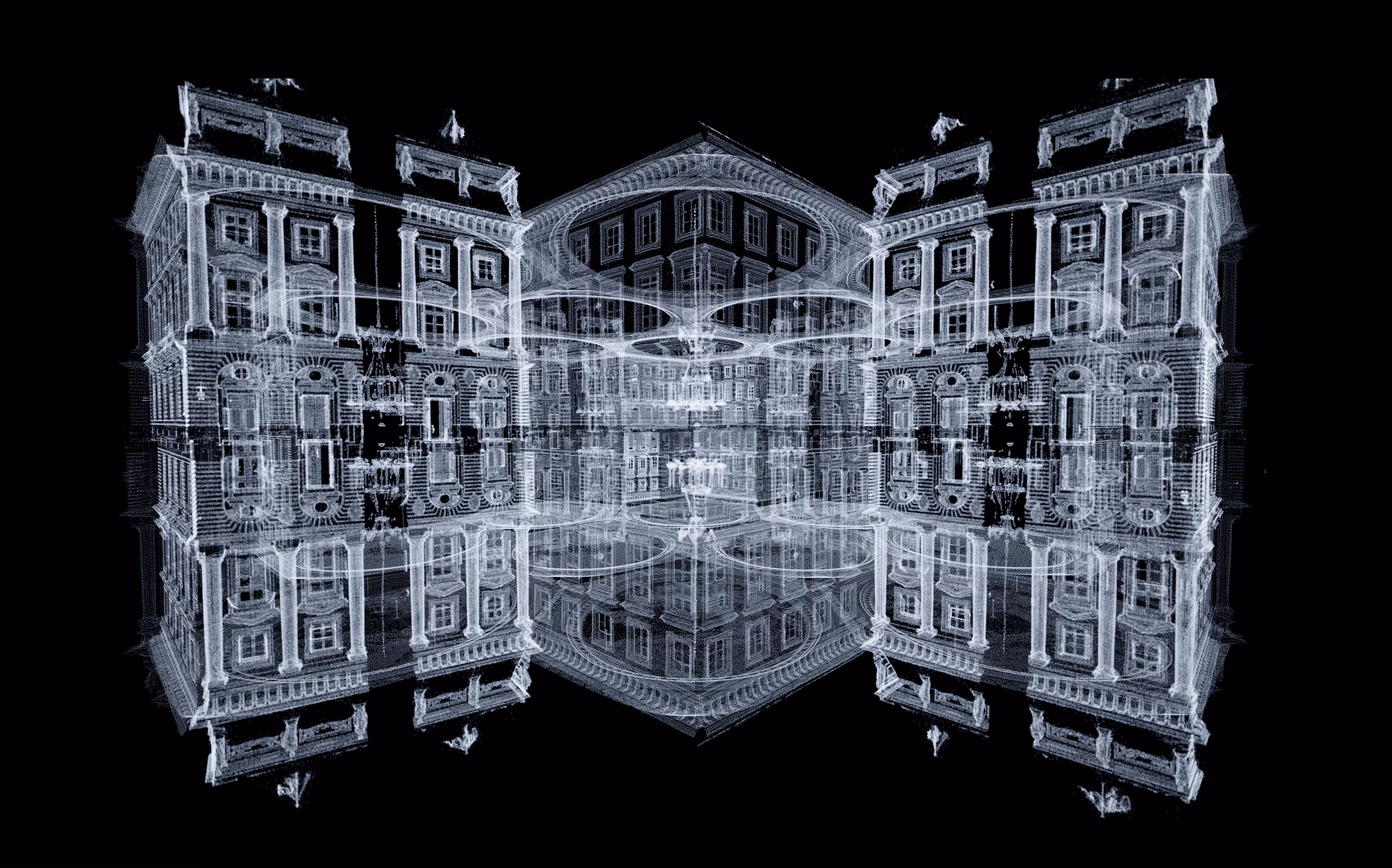 ROBERT ALICE: Library of Babel (After Borges) Side Profile