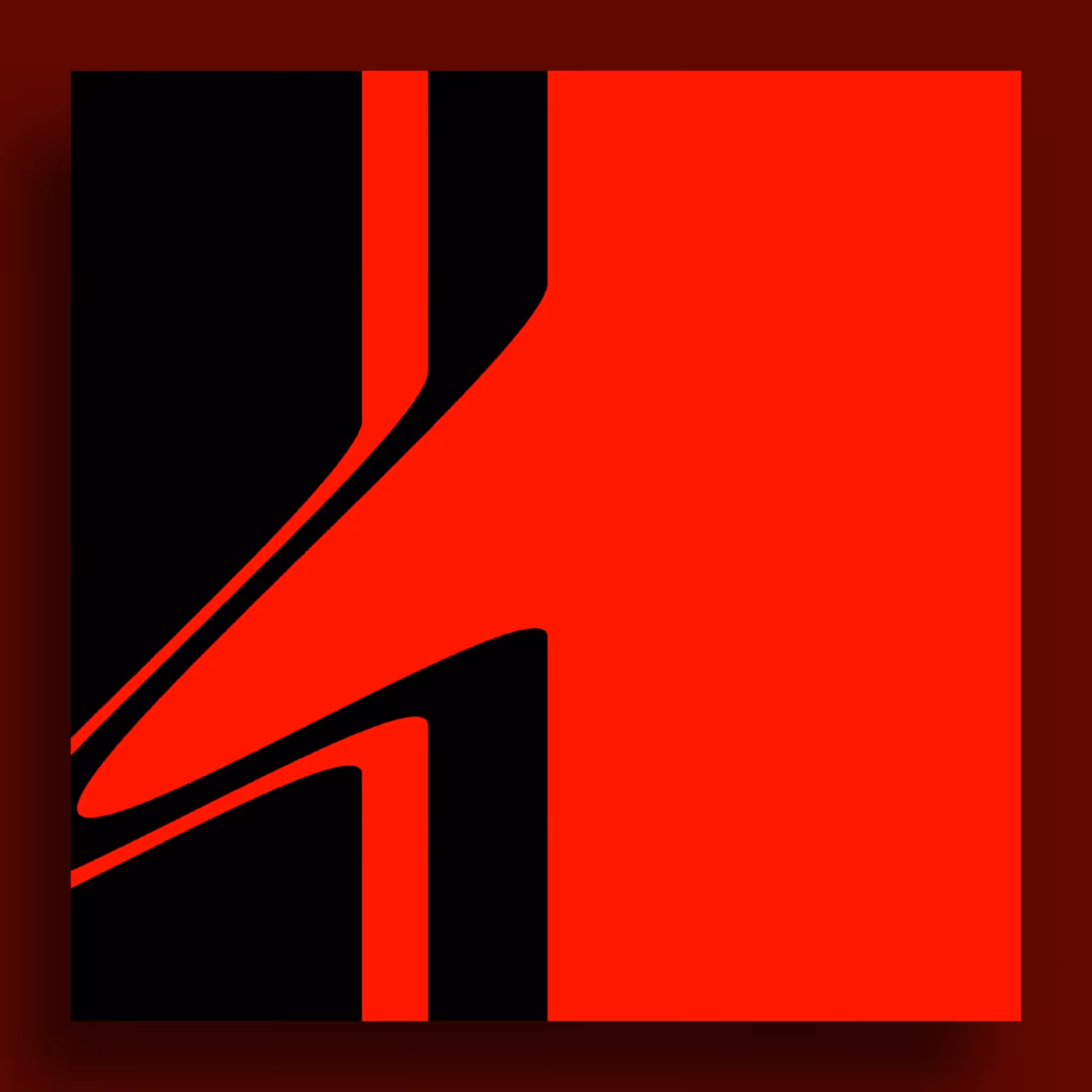 Red Black Abstract: "Big"