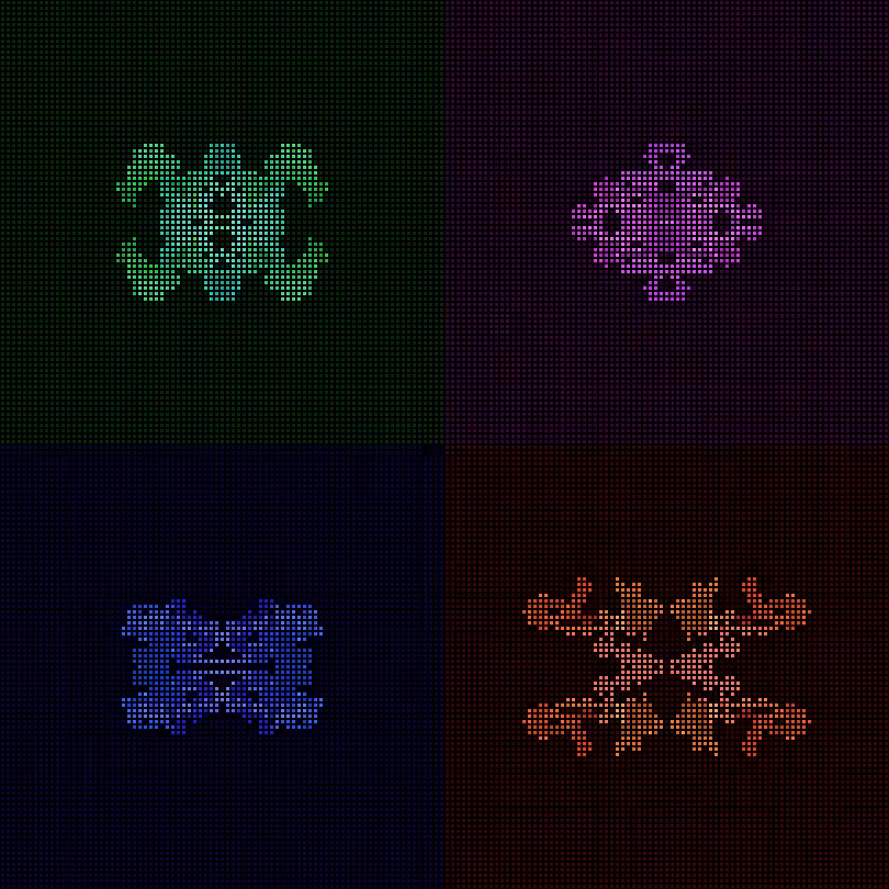 Dither Creatures 2x2 #65