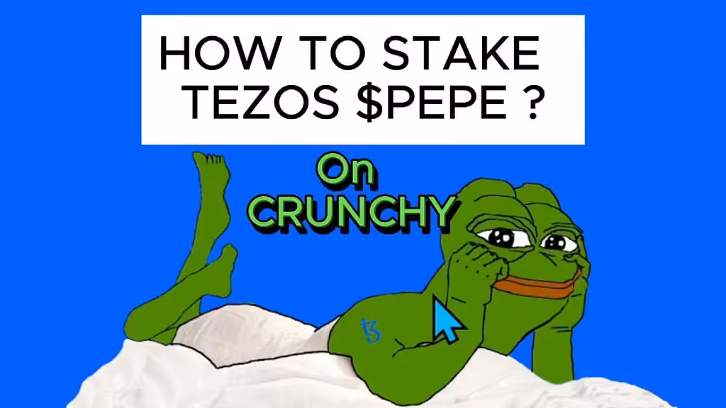How to stake Tezos PEPE on CRUNCHY ?