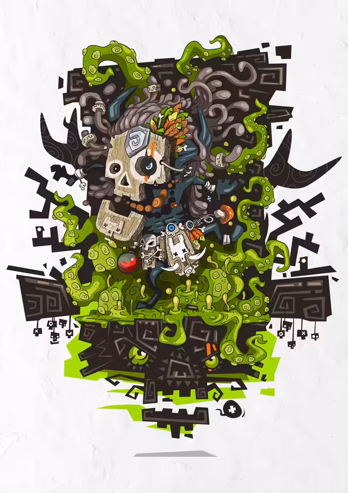 dancing shaman