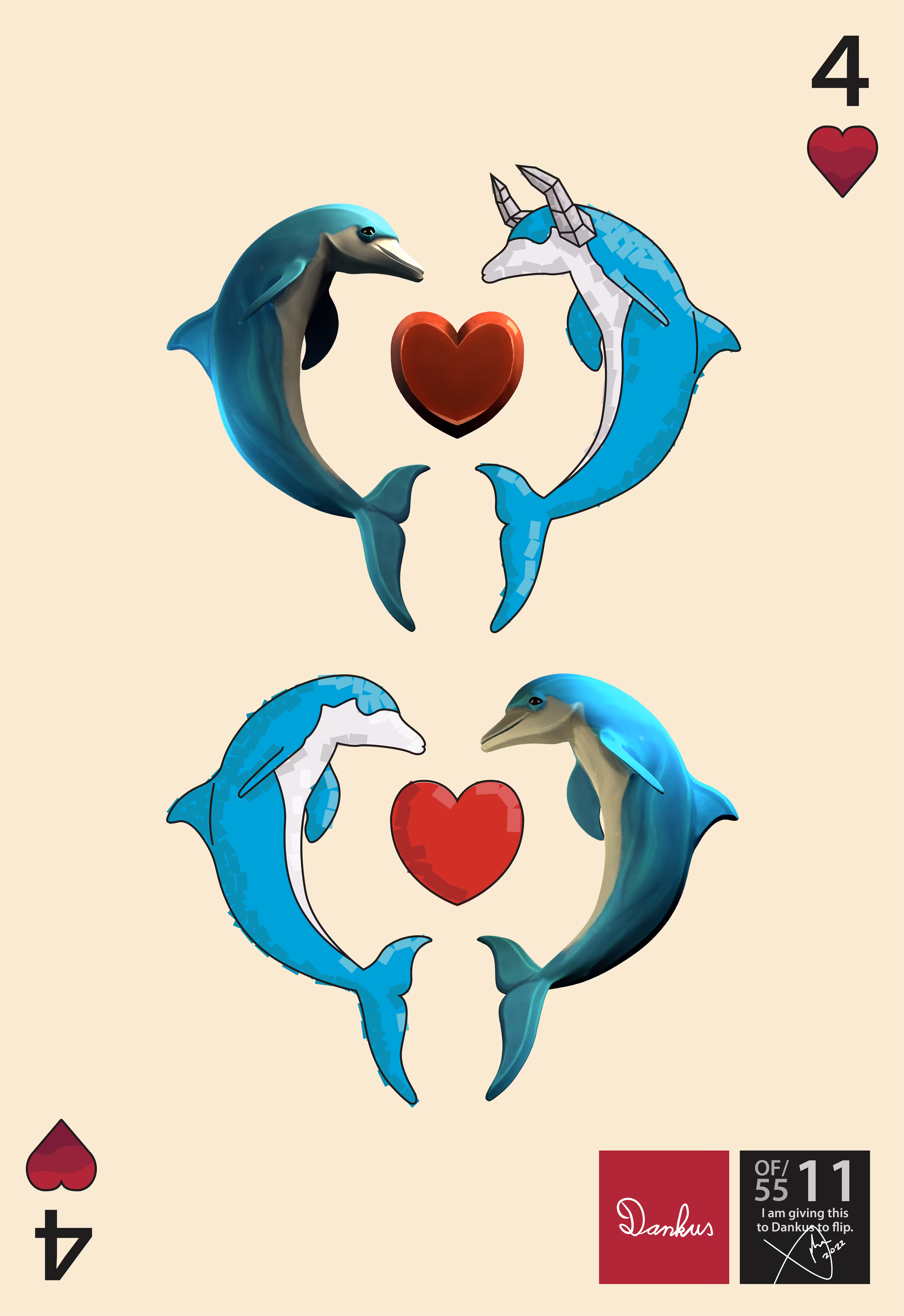 XPHYEE55.11 Four of Hearts