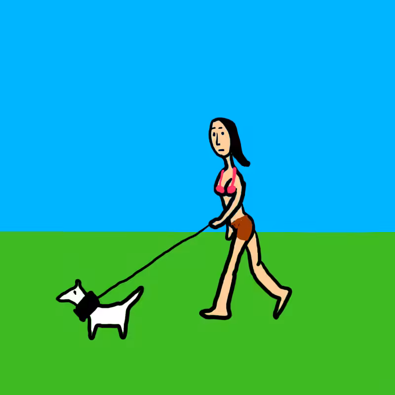 wALKING A DOG #8