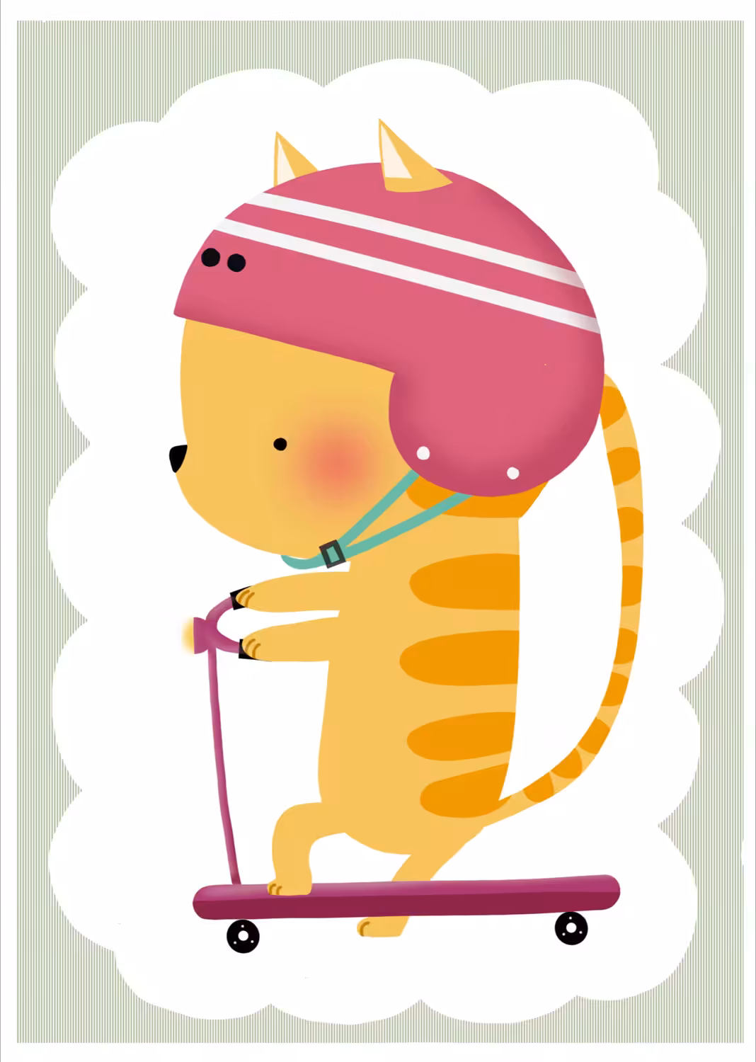 Riding cat