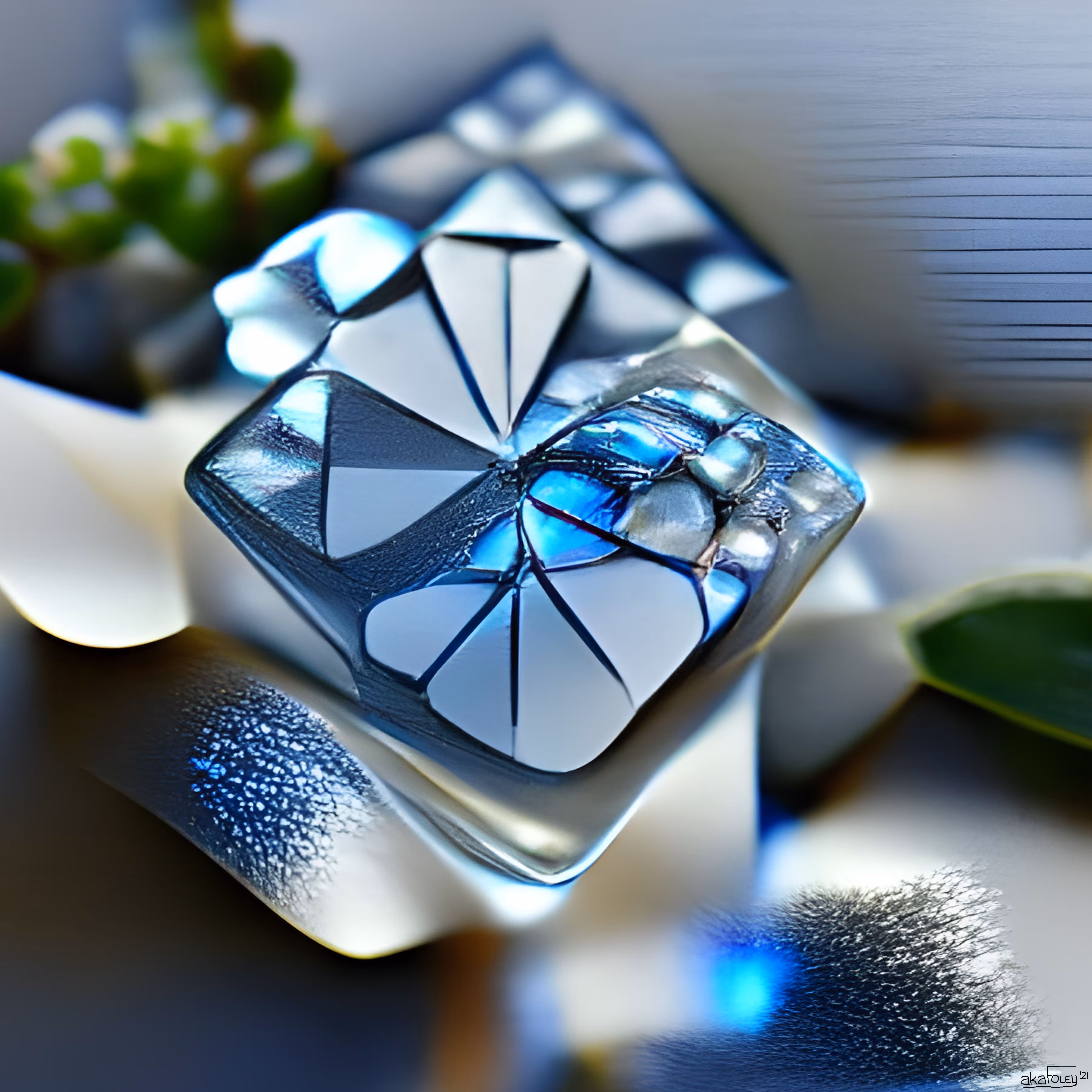 Rainbow Diamond Blue