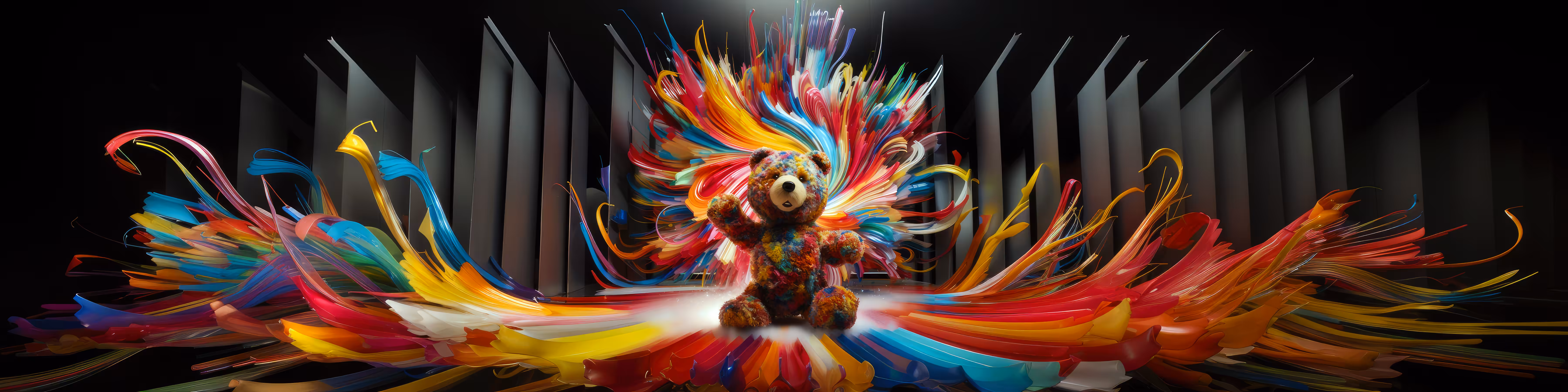 Ai Bear Art from GummyLSD: Surrounding Kinetics