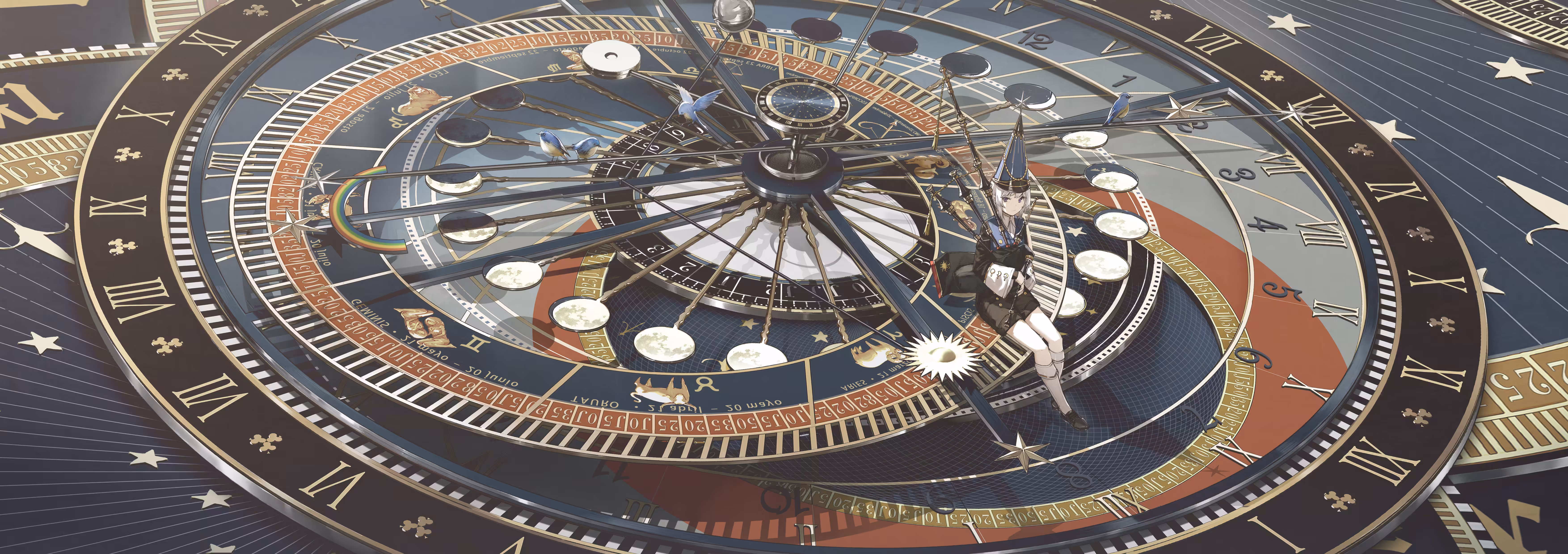Astronomical calendar clock