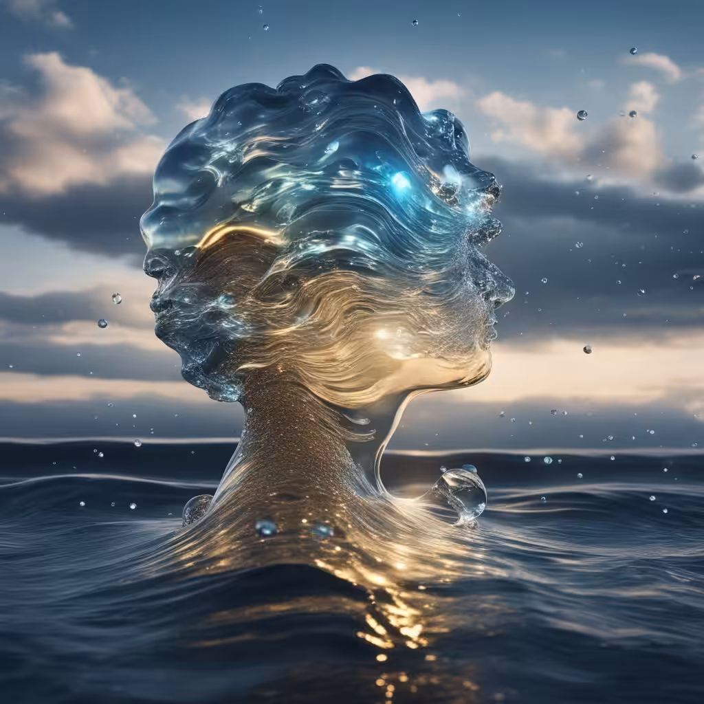 Face of water