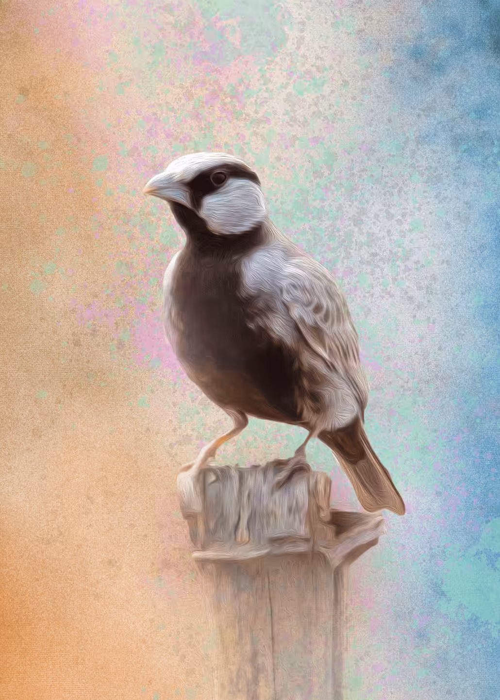 #24 Ashy Crowned Sparrow Lark