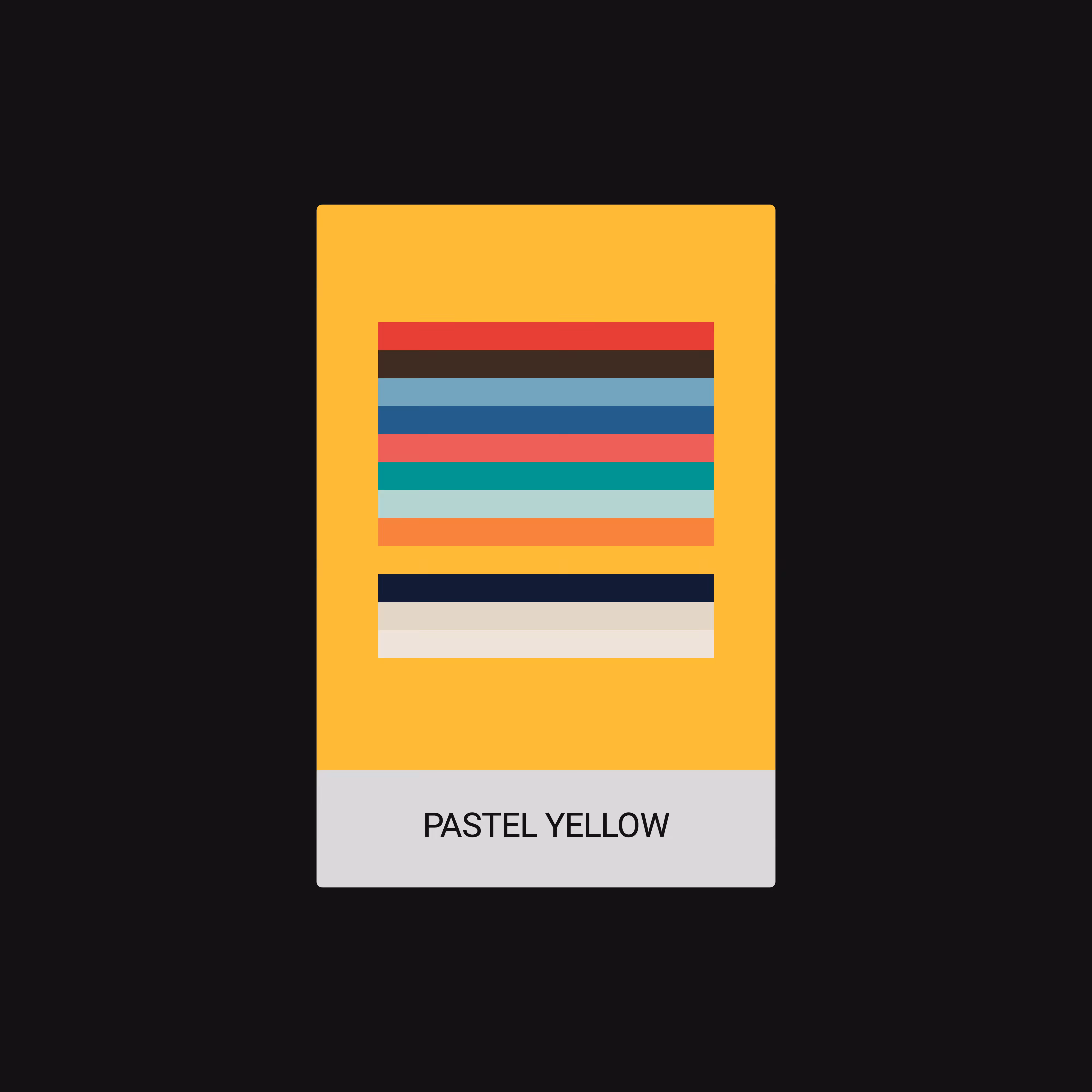 PASTEL YELLOW (COLOR) [ART CARDZ]