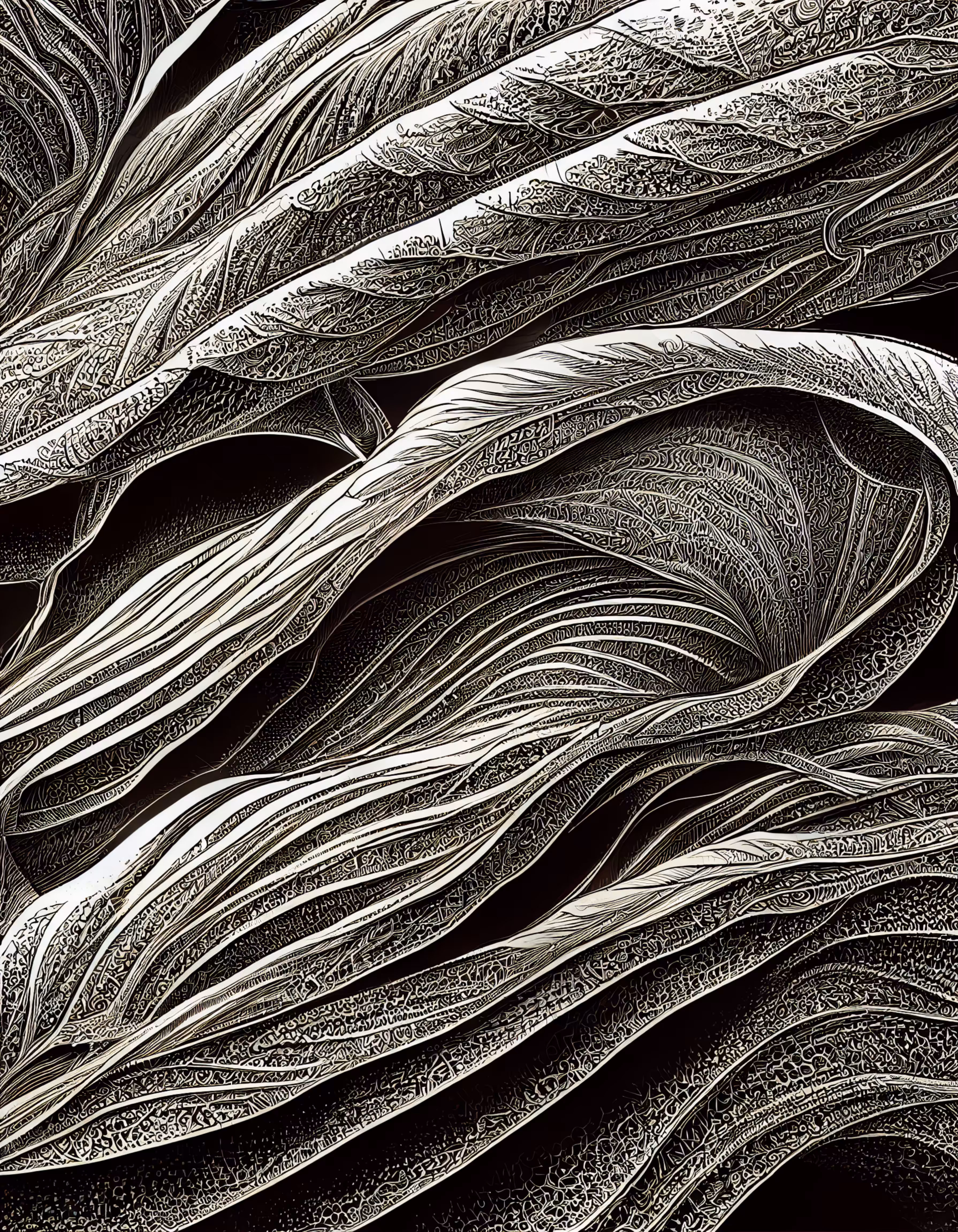 Abstract Sand in Dark Mode