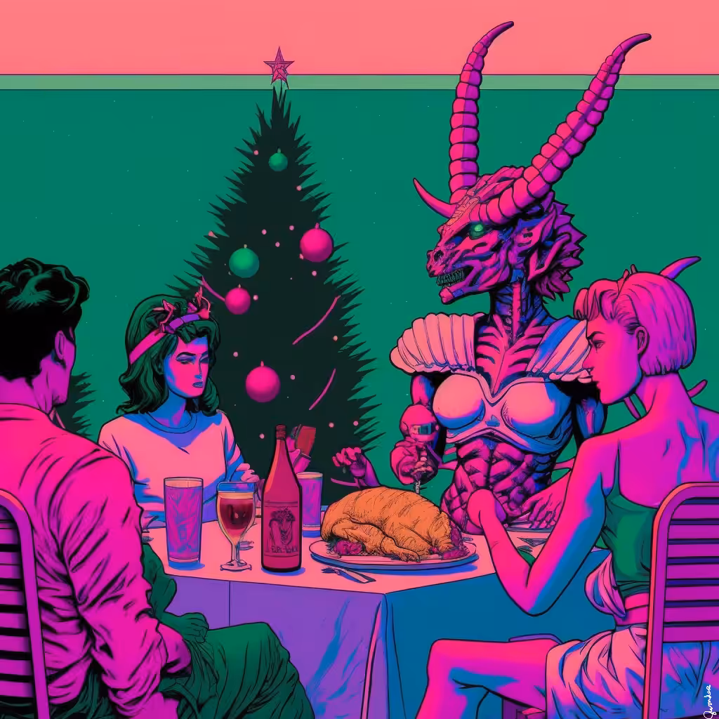 alien family xmas