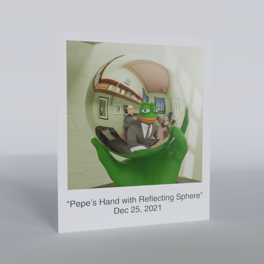 Snapshot: Pepe’s Hand with Reflecting Sphere