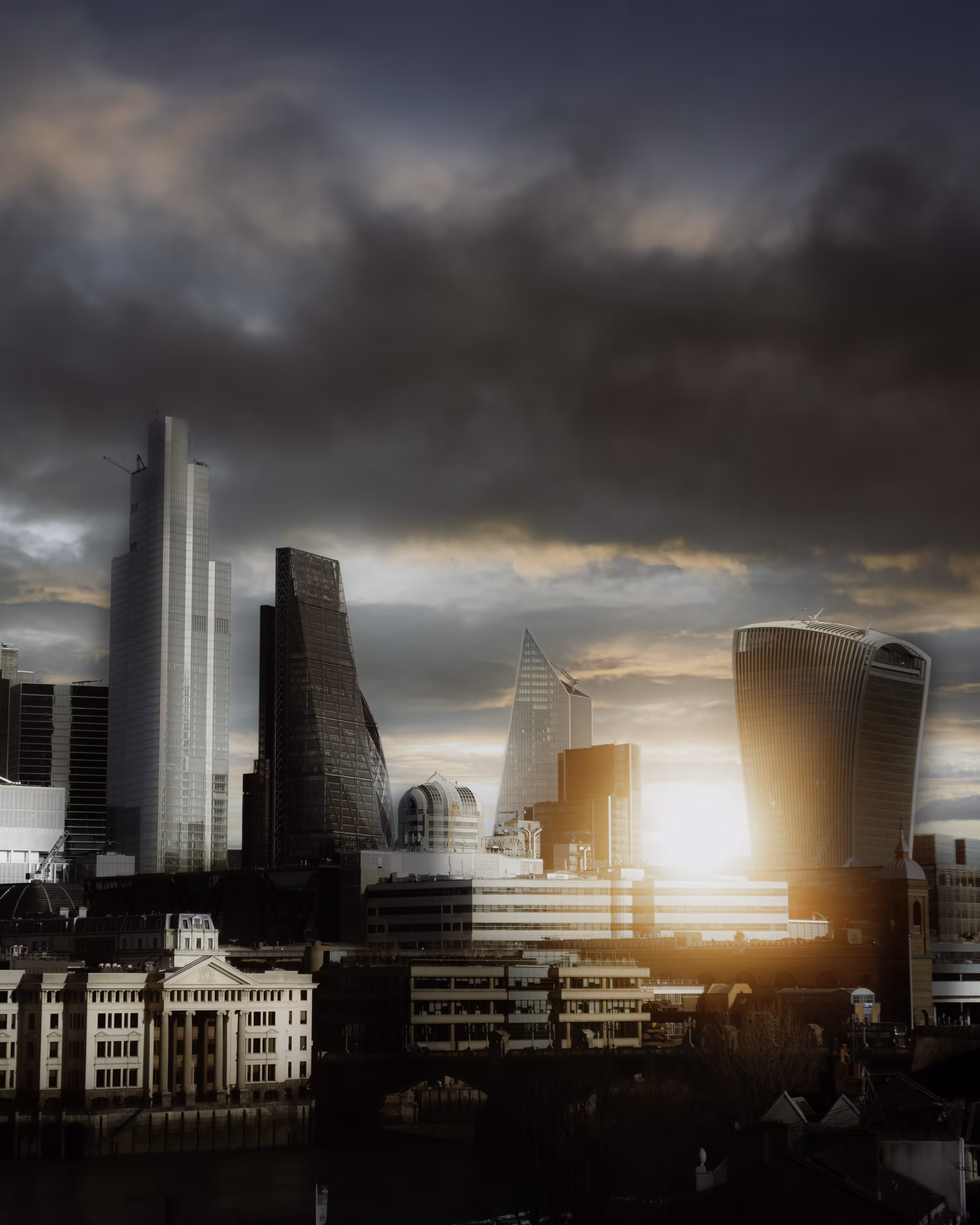 London Sunrise: Langbourn Skyline (2/2)