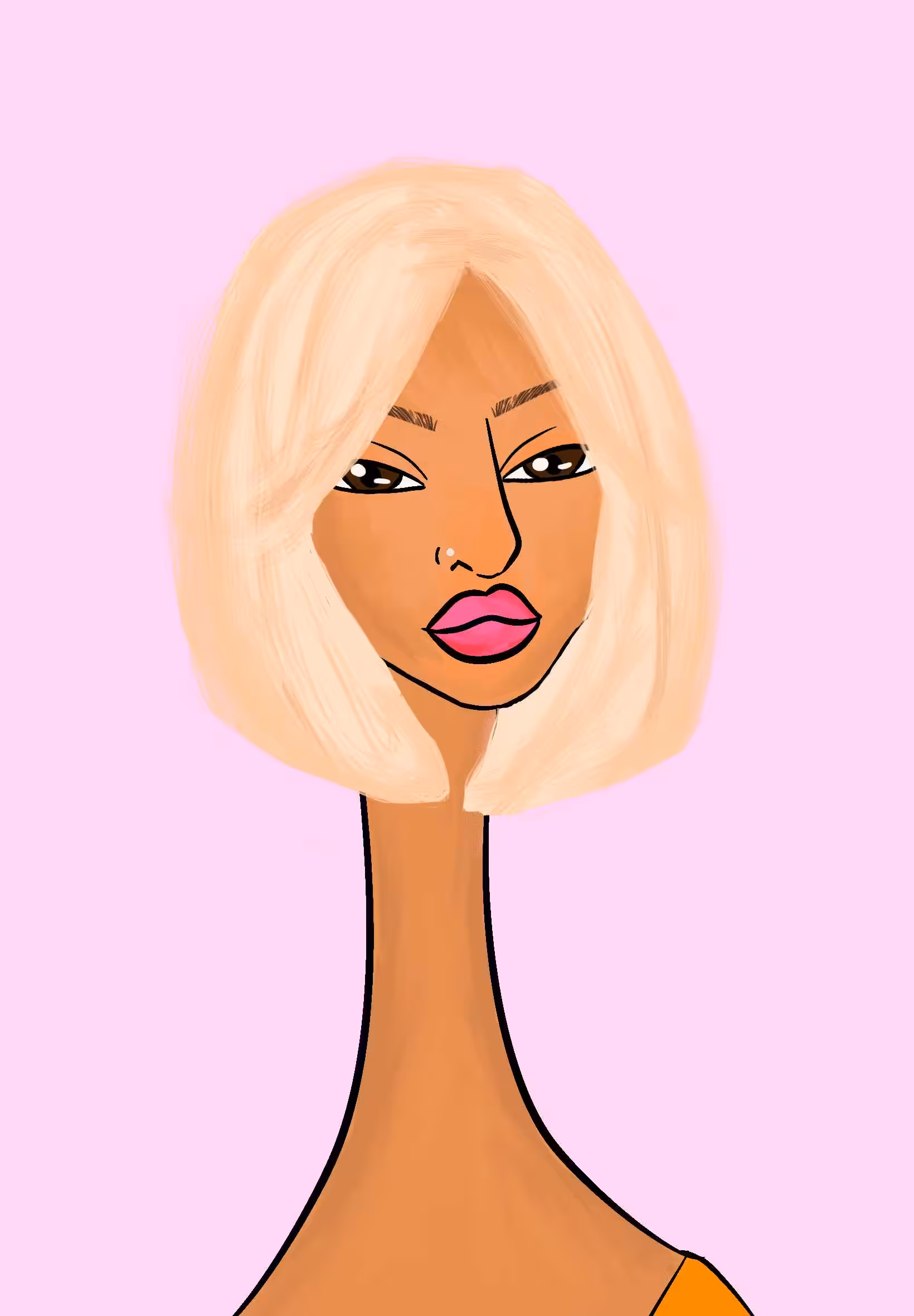 Long Neckie Lady #2998