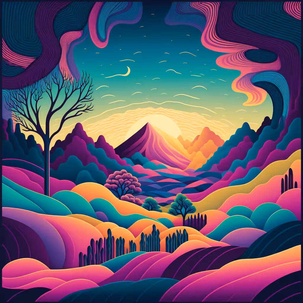 Psychedelic Landscape #64