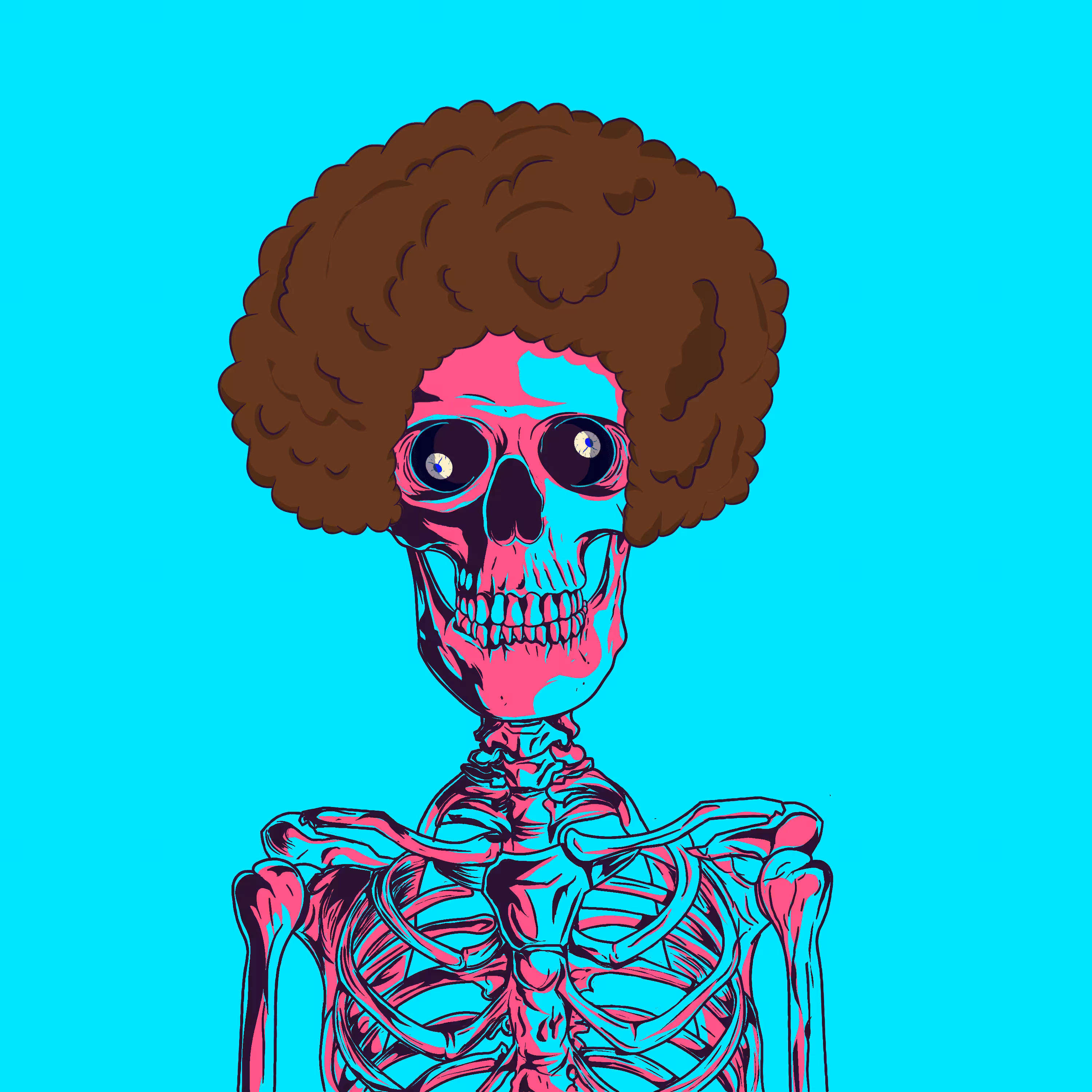 Intergalactic Skeles #53 - Cross eyed 