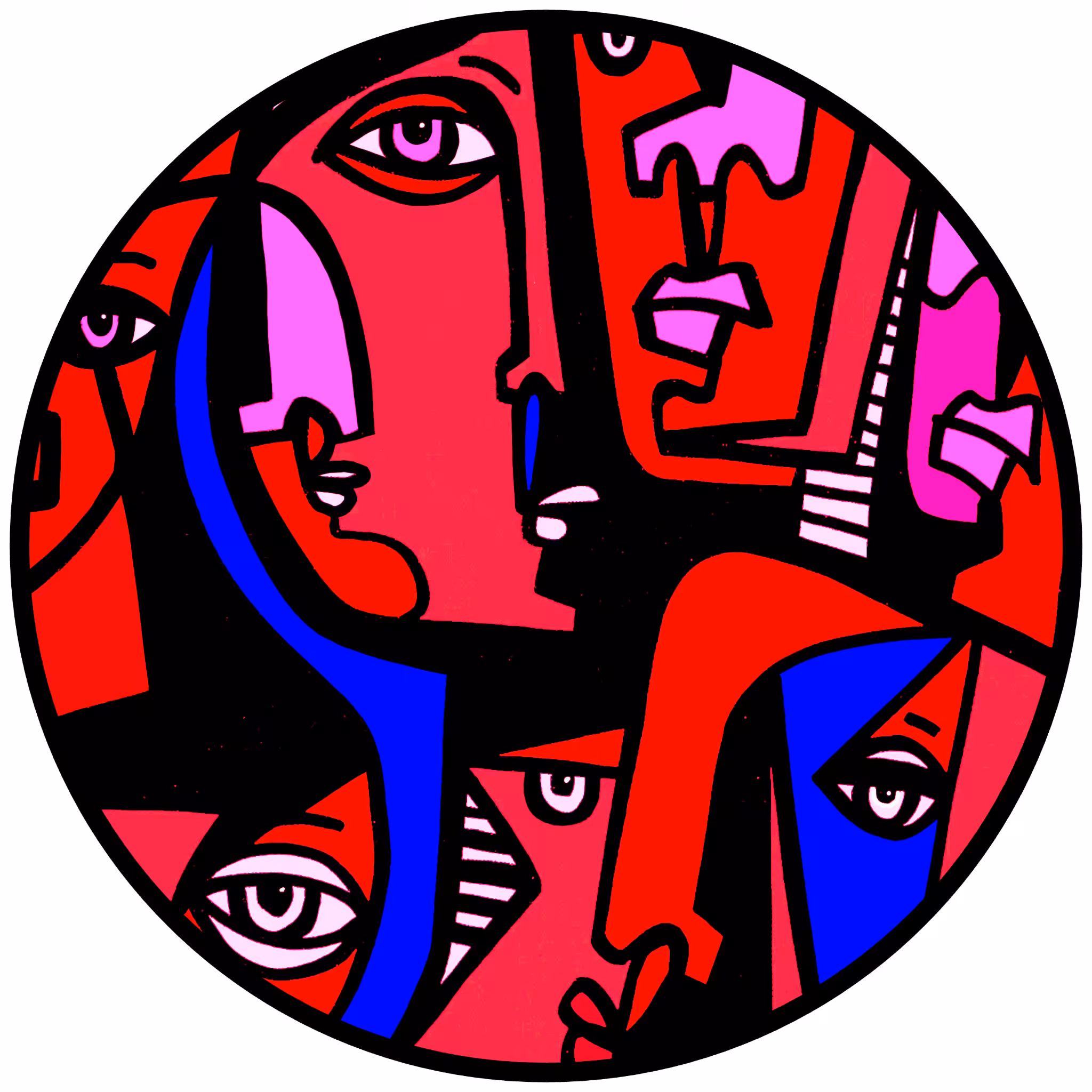 Cubist Circles: Cubist Circle 88
