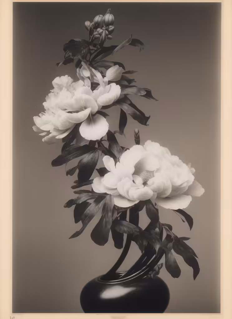 Peony, Albumen Print, 1878