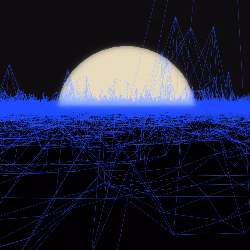 Generative Retrowave Field #95
