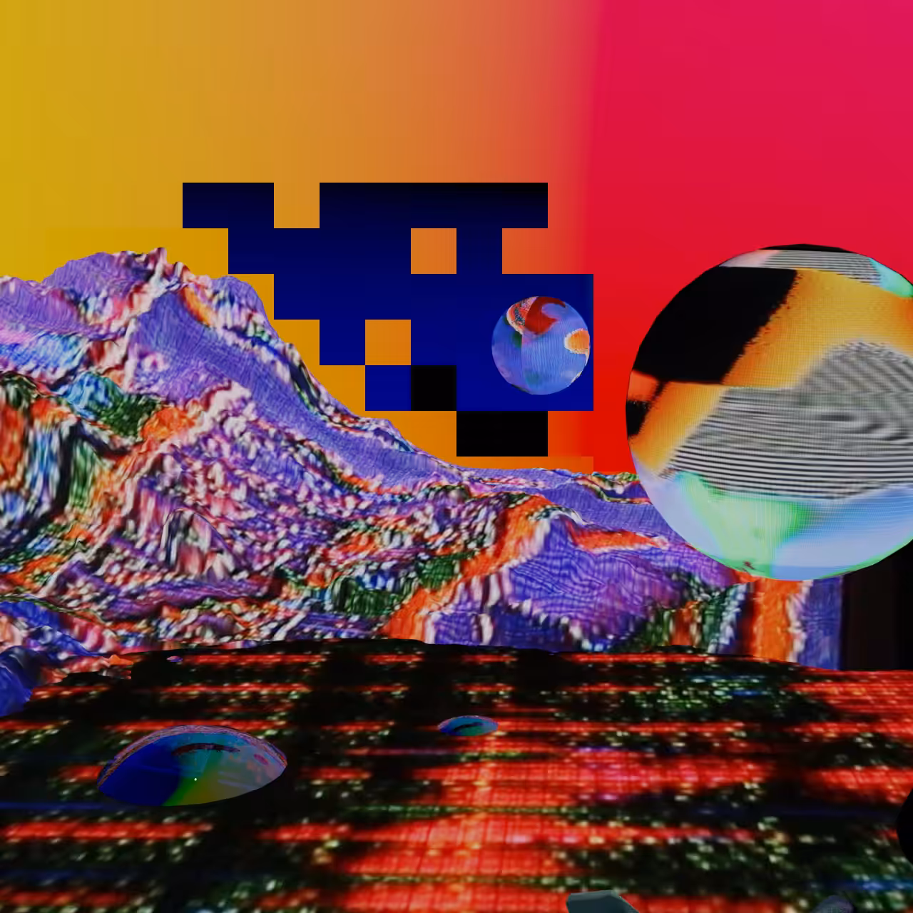 Accidental Pixels in Motion #1 "All Becoming Has Needed Me"