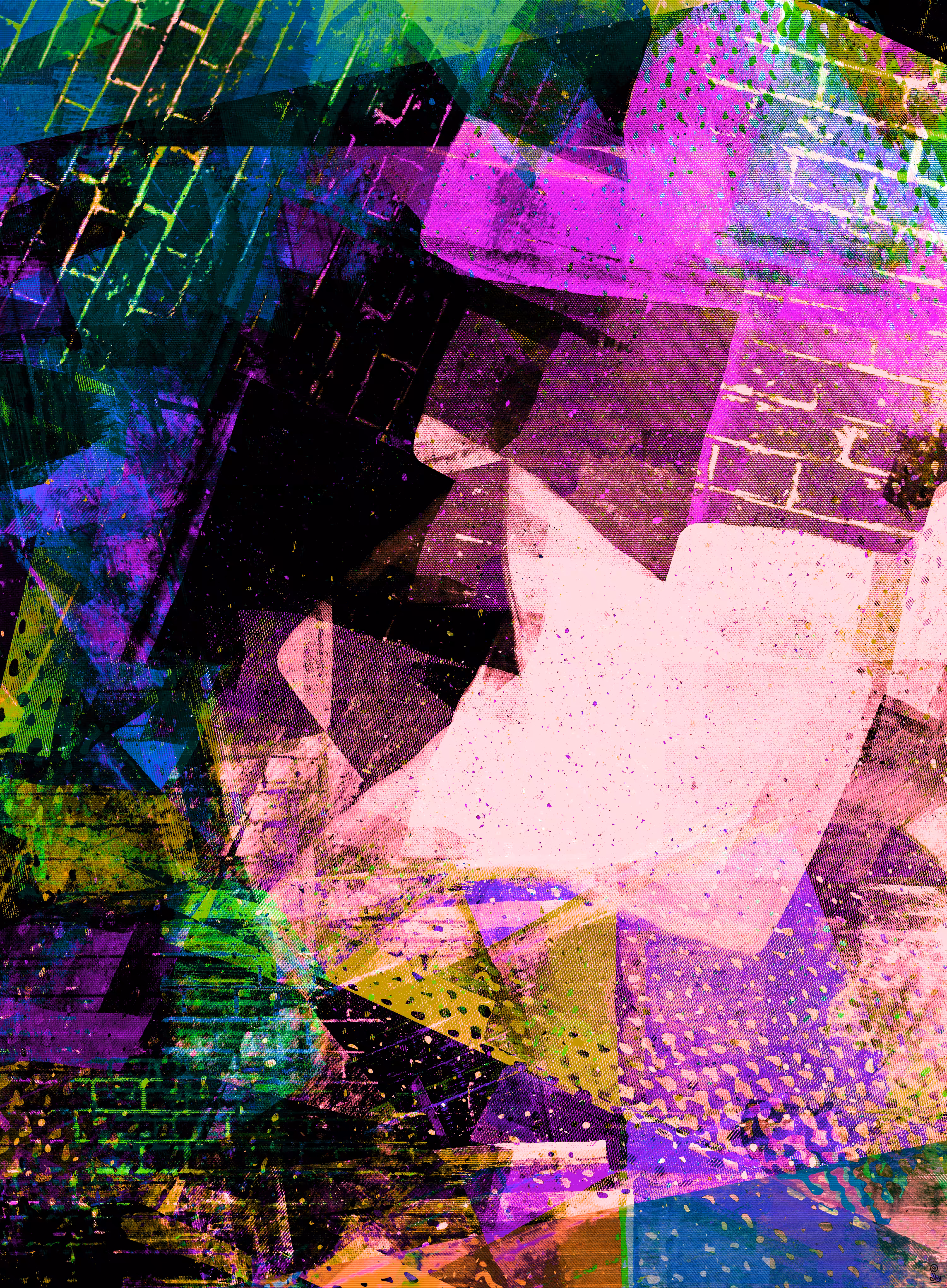 Abstract Painting - Busy City#2