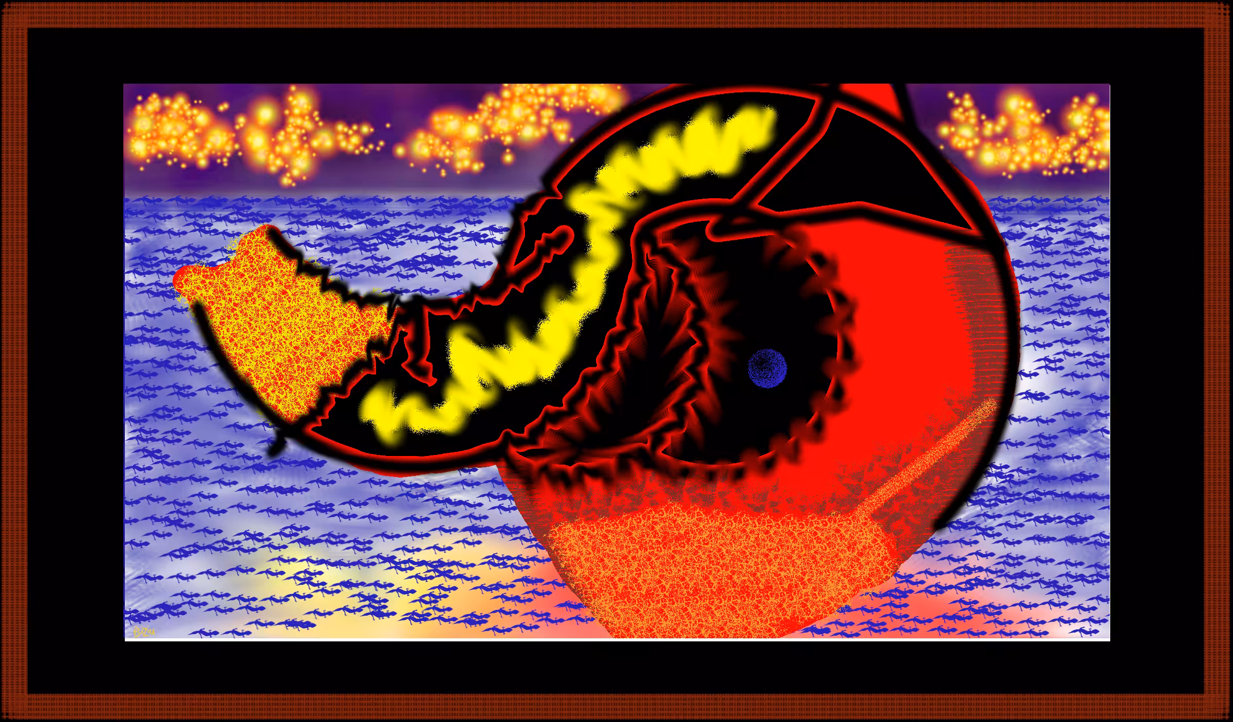 Masked PUNK in the sea