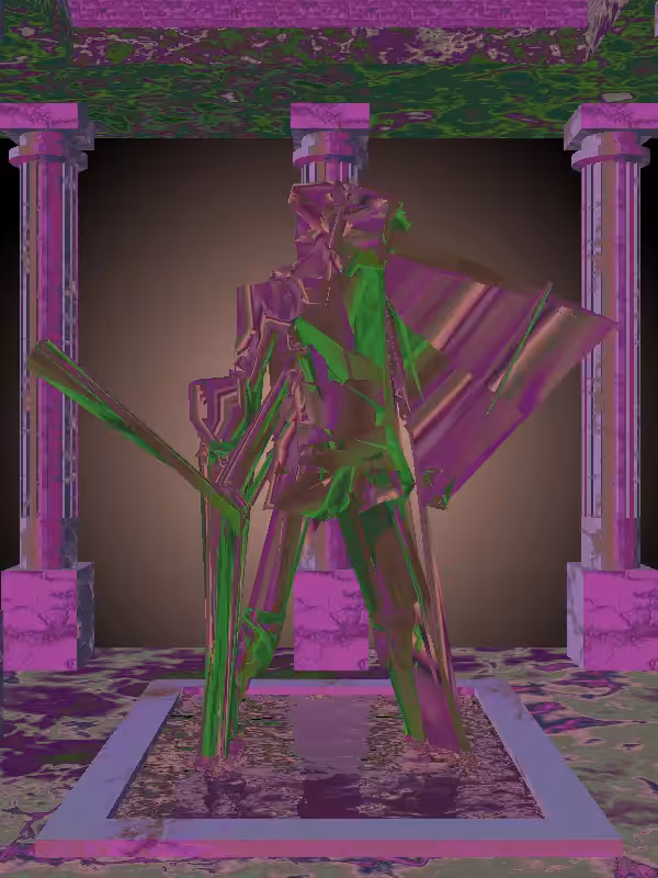 HeavenComputer: The Shooter Faded Gold Woman #4068