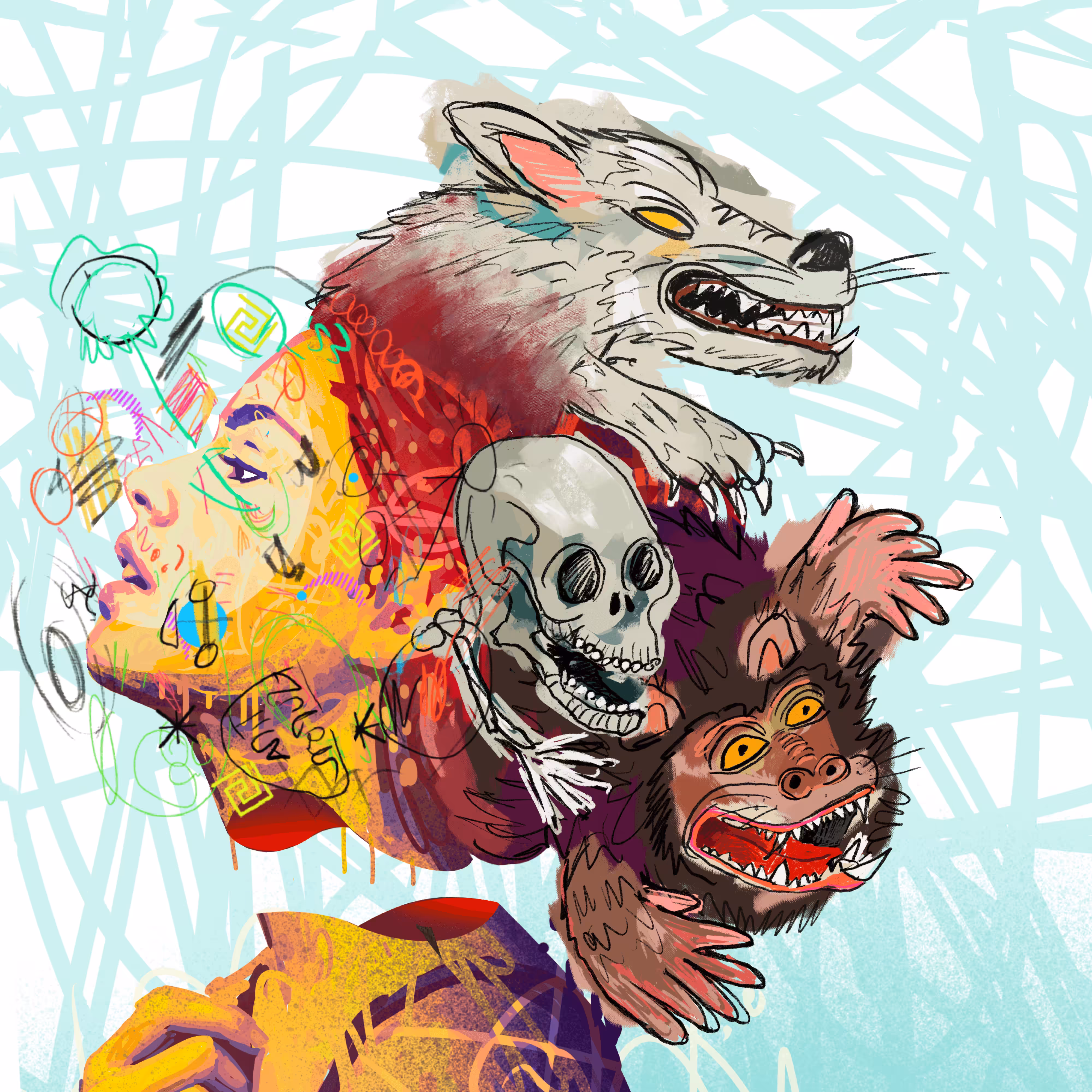 #45 Monkey Wolf - collab with MayToyo