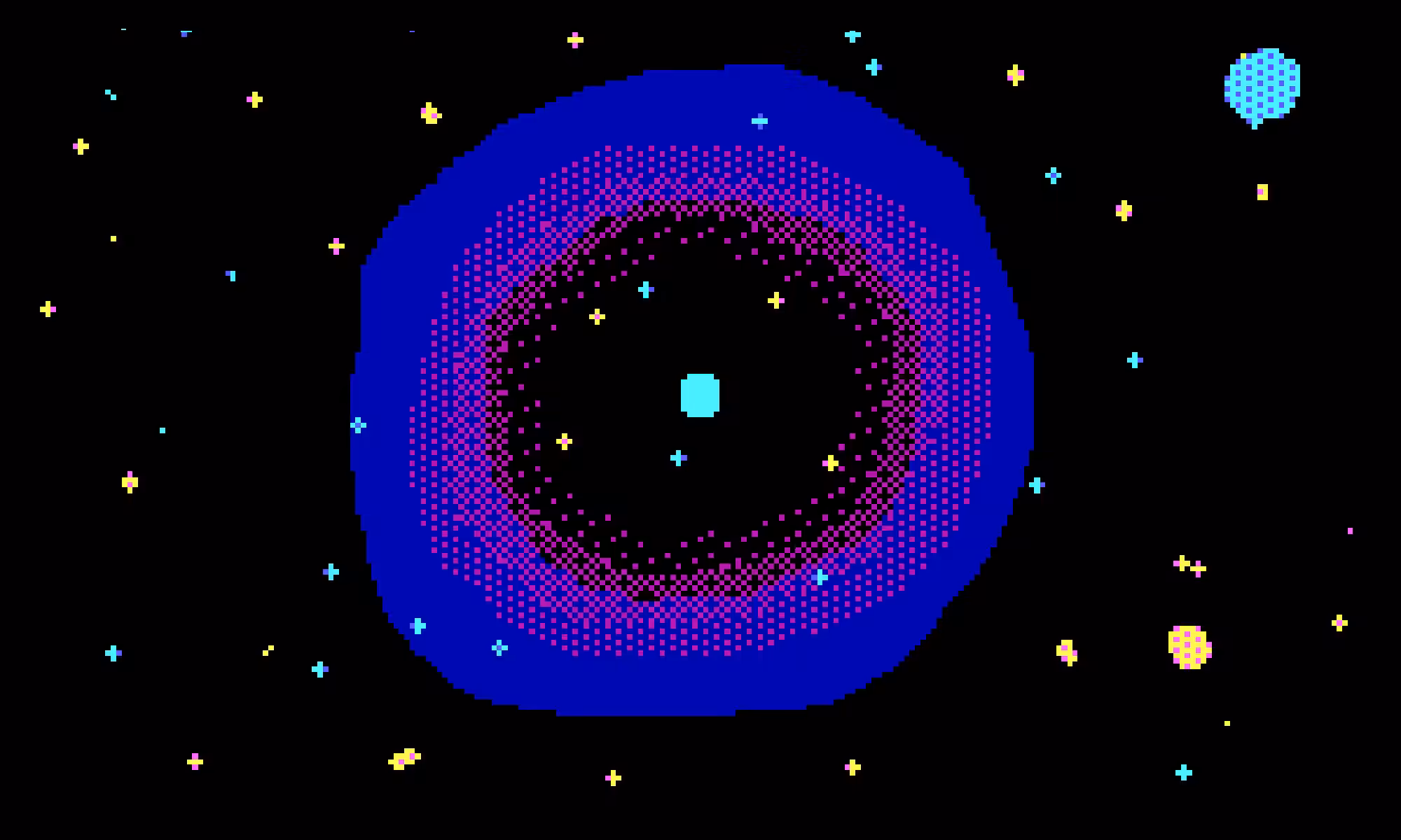 pc paint 3.1: Planet Pixel Fine RIng Nebula