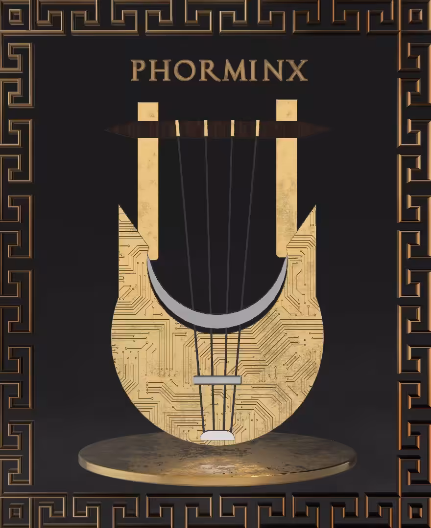 Golden Crypto Phorminx Rare Ancient Greek Instrument