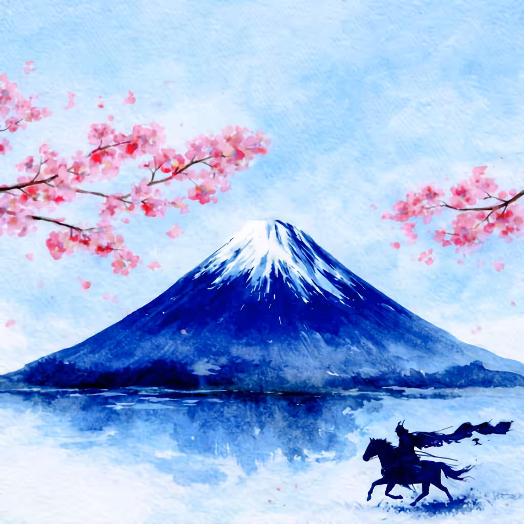 Simple Fuji Art: Blossom Requiem