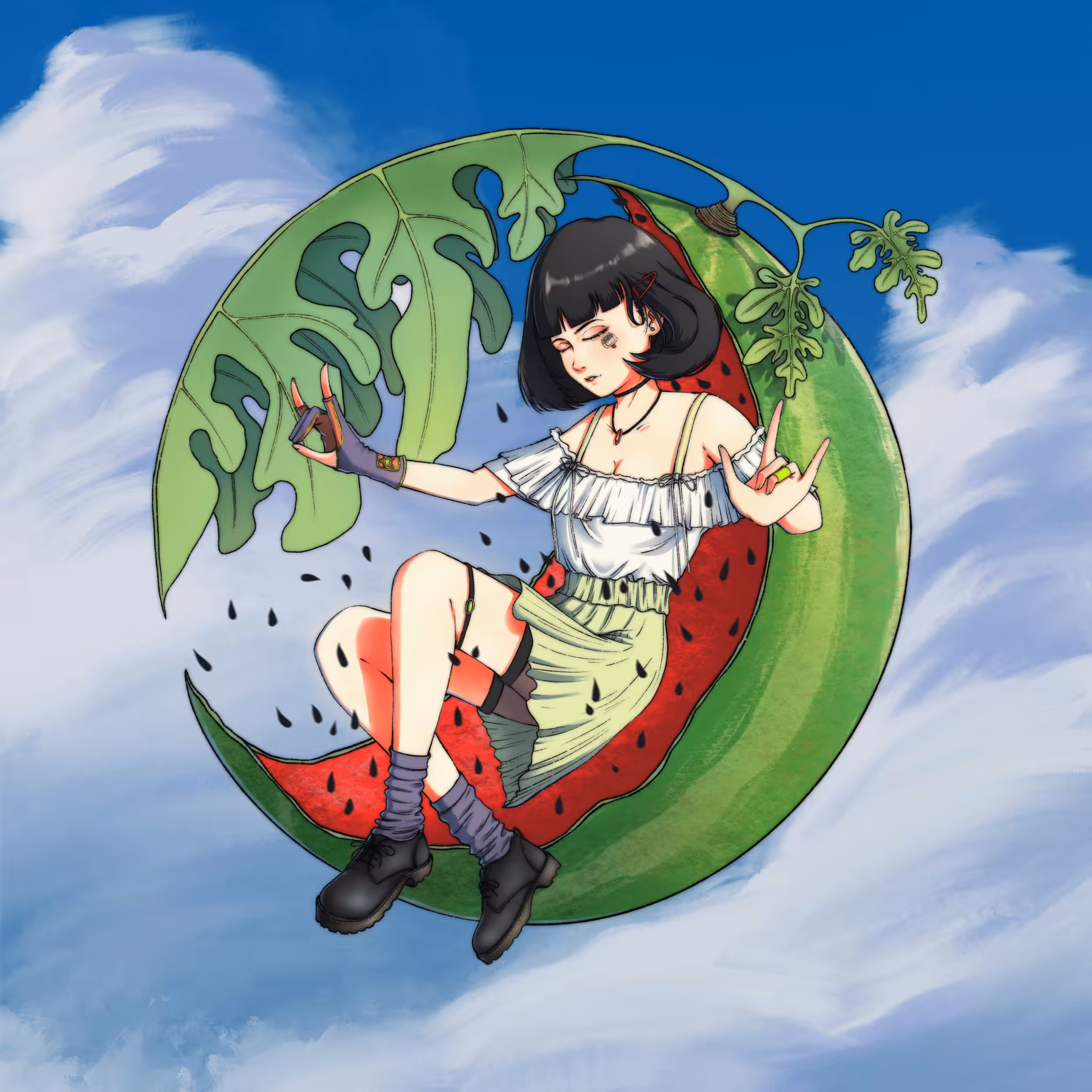 Evangeline as Suika Princess