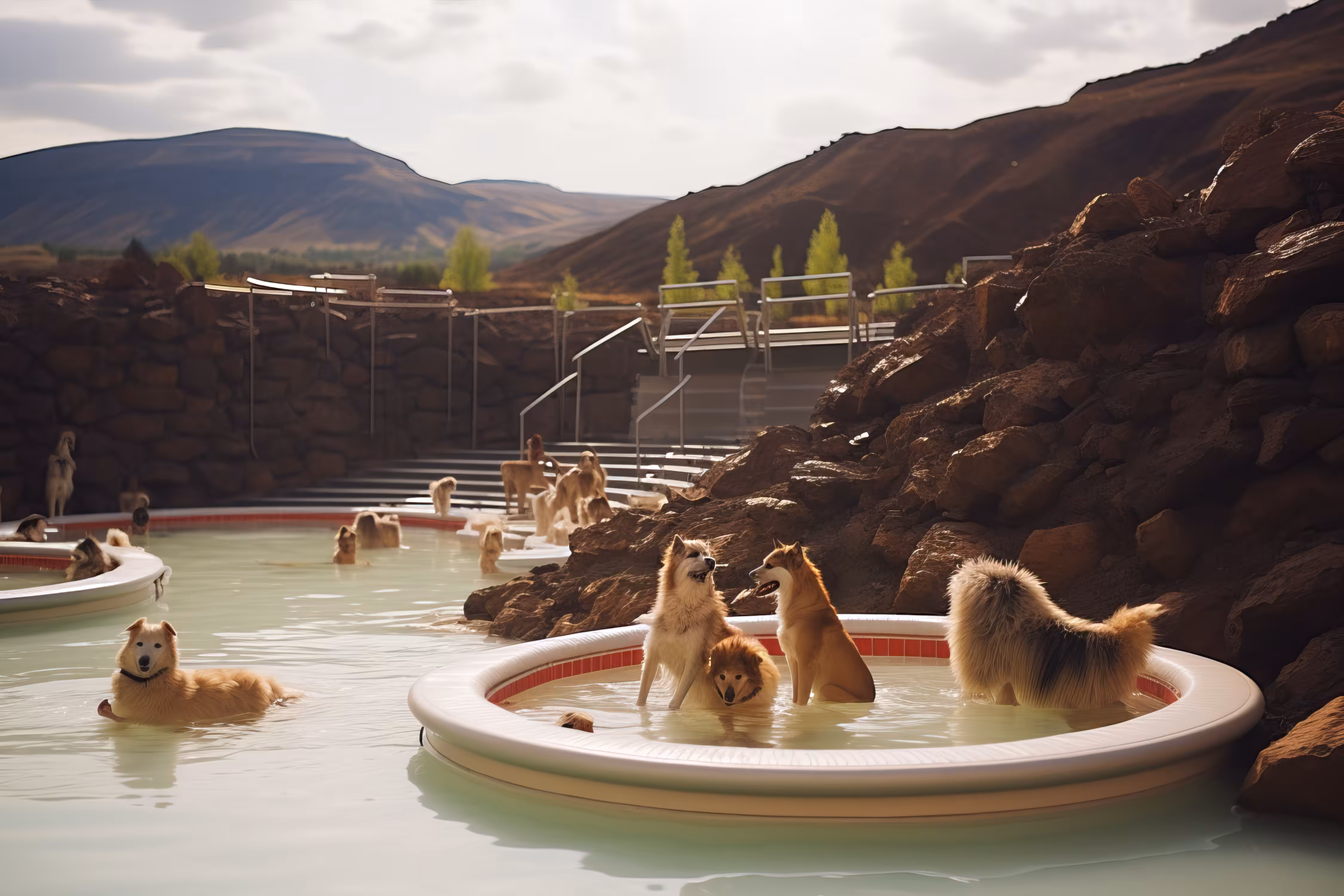 Dog Pool Party