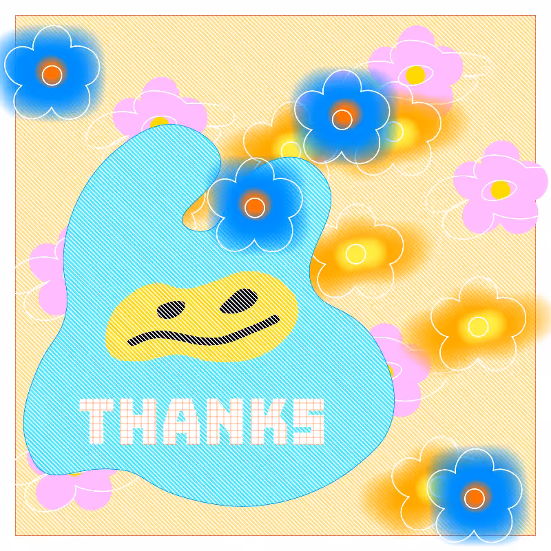 thanks bag and flowers #3