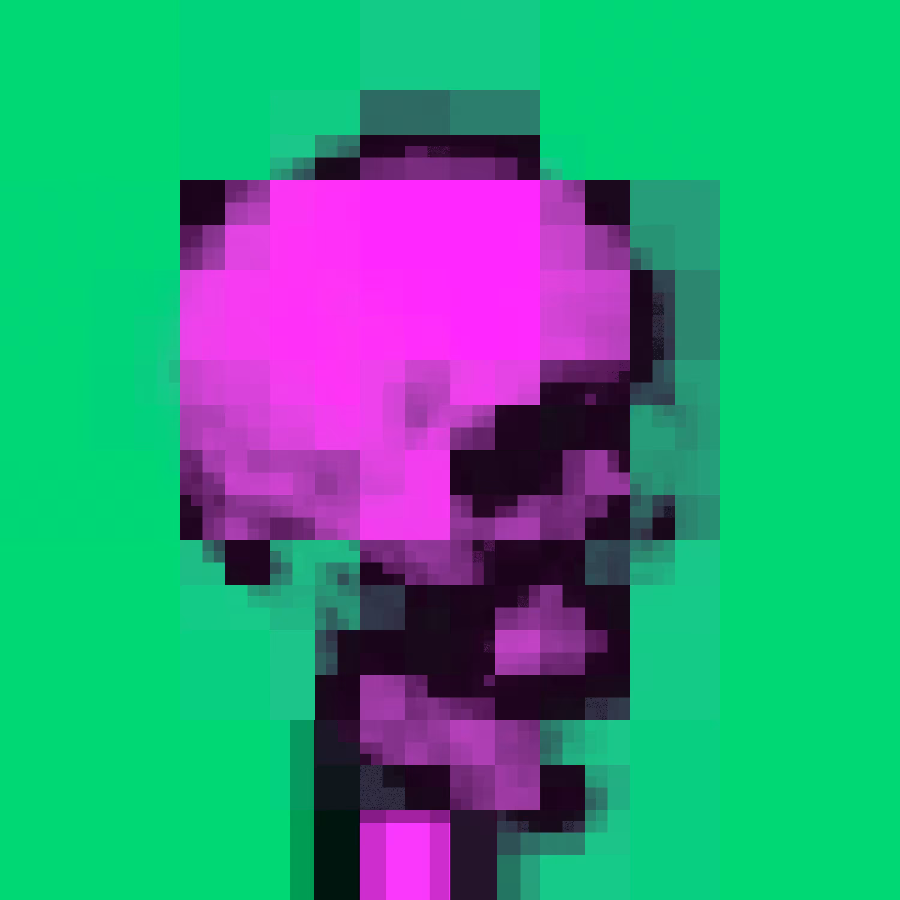 Pixel Skull Vanitas 38 (homage to Max Capacity's DOS Punk X)