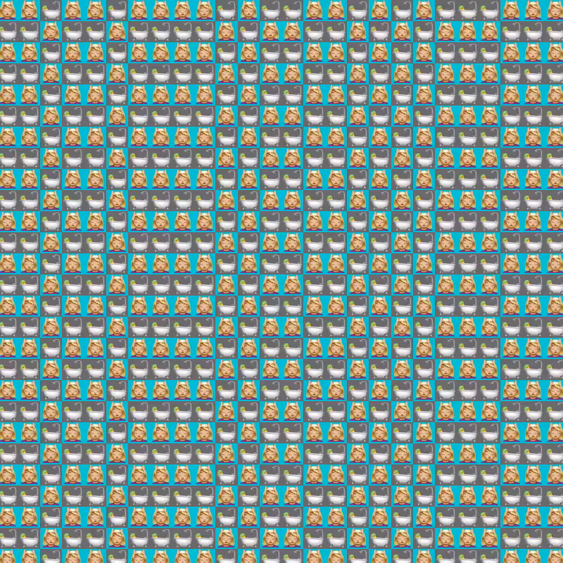 Elementary Cellular Emoji Automata #641
