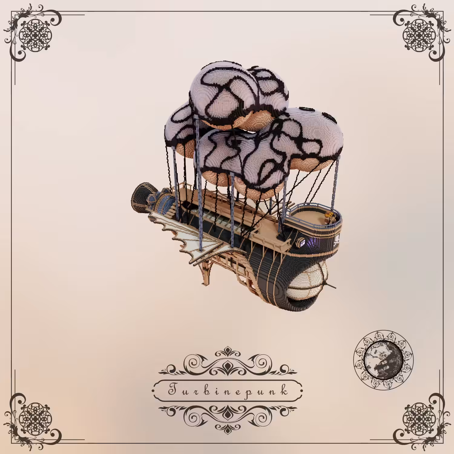 Turbinepunk Sky Pirate Ship
