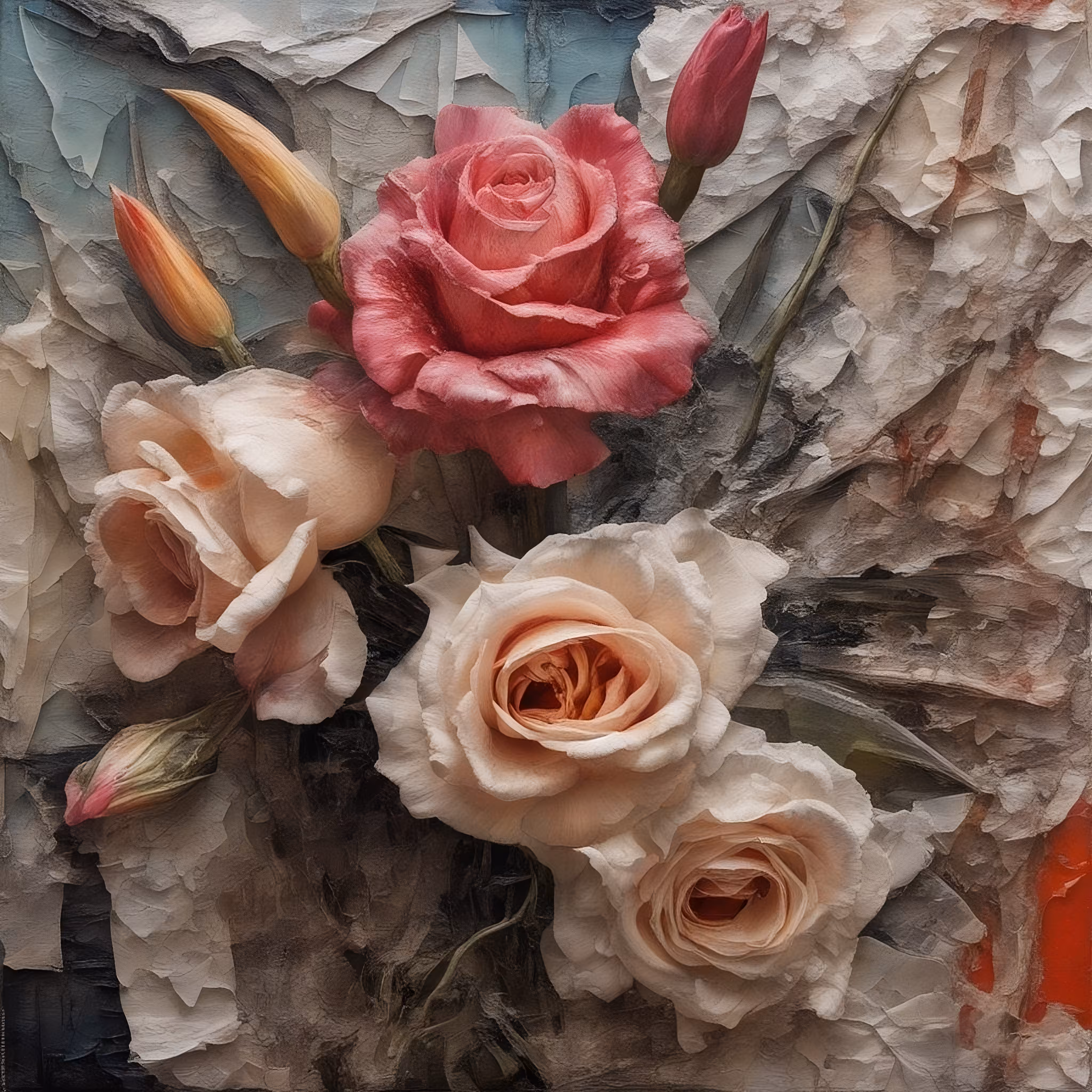 Still life with roses