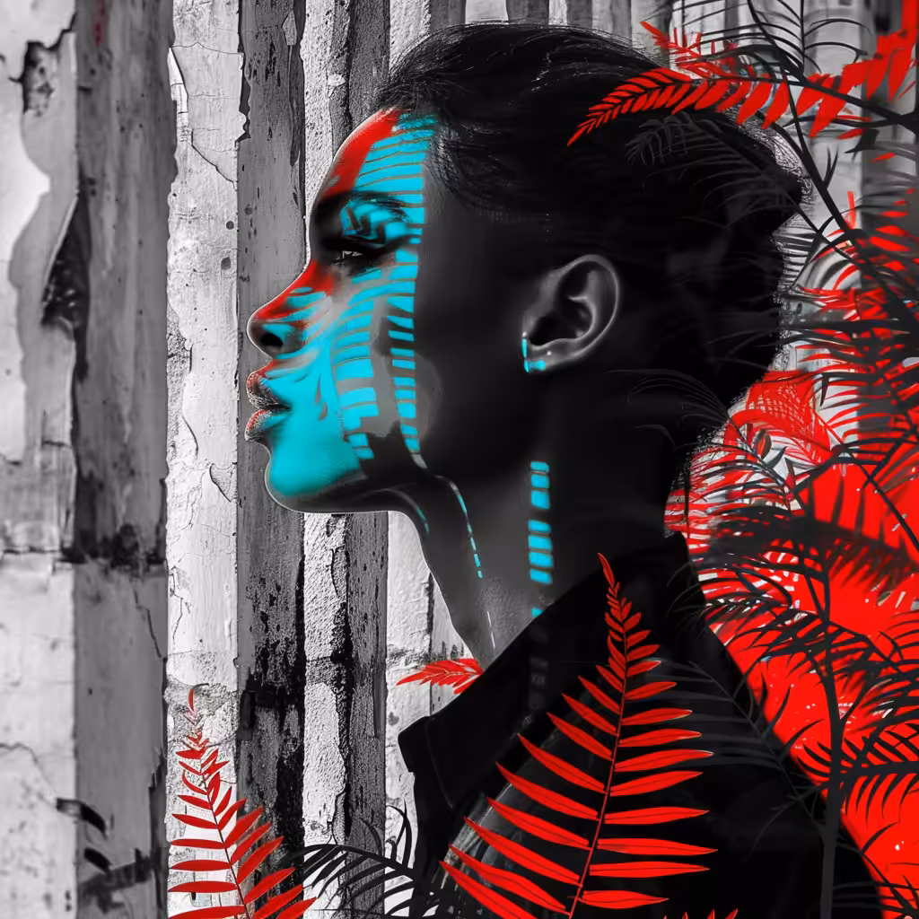 Black and red