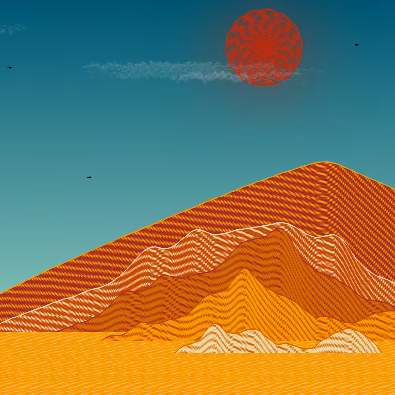 Painted Mountain Sunset #150