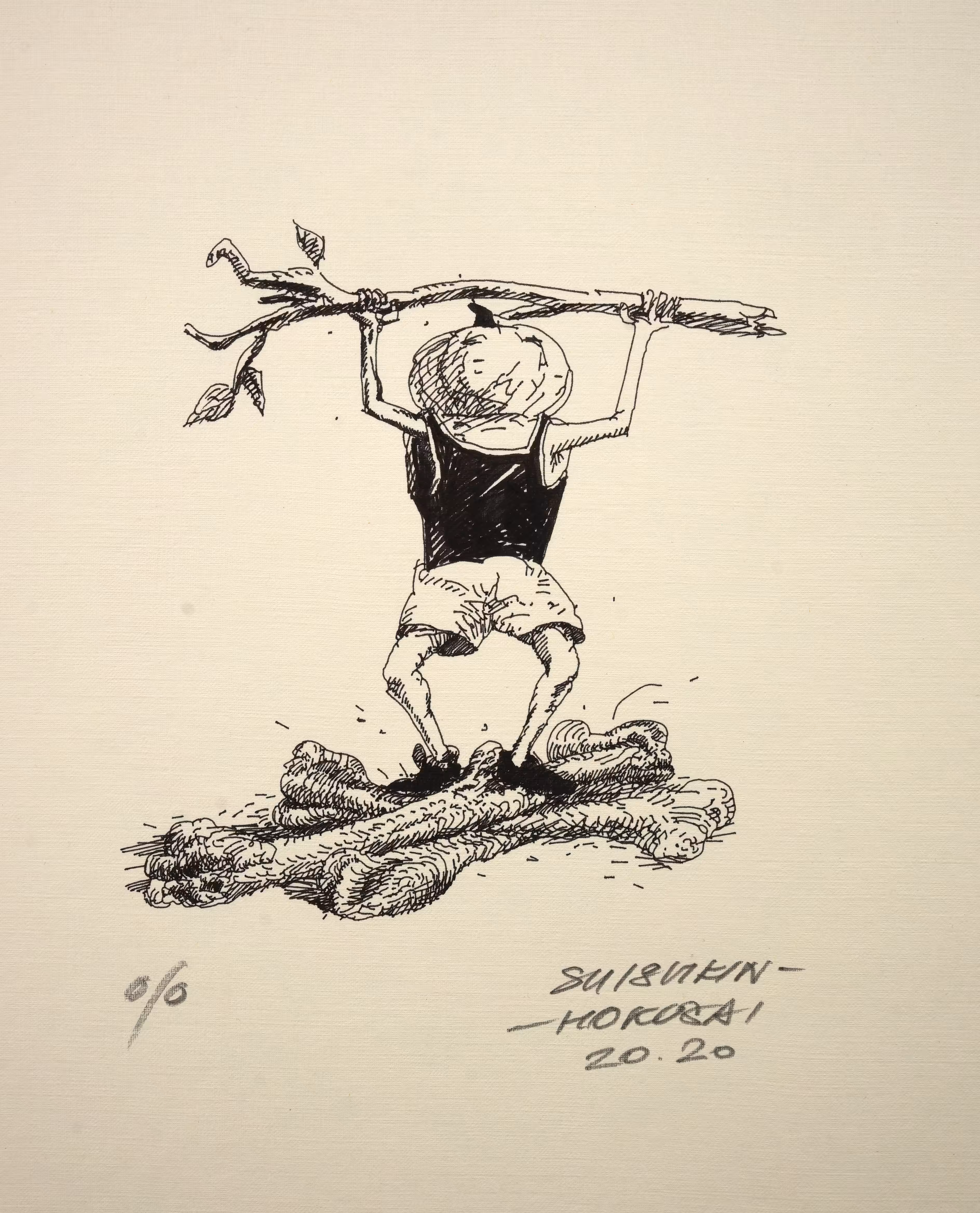 Day 58-Stick in hands and bones under feet