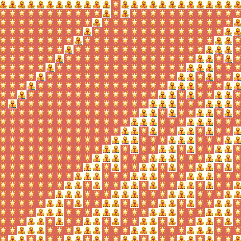 Elementary Cellular Emoji Automata #605