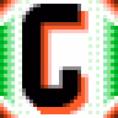 Drop Cap "Stamped One" Letter G